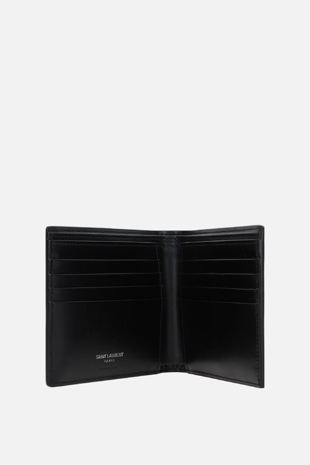 SAINT LAURENT portafogli billfold Tiny Cassandre small in pelle opaca Fornitura limitata