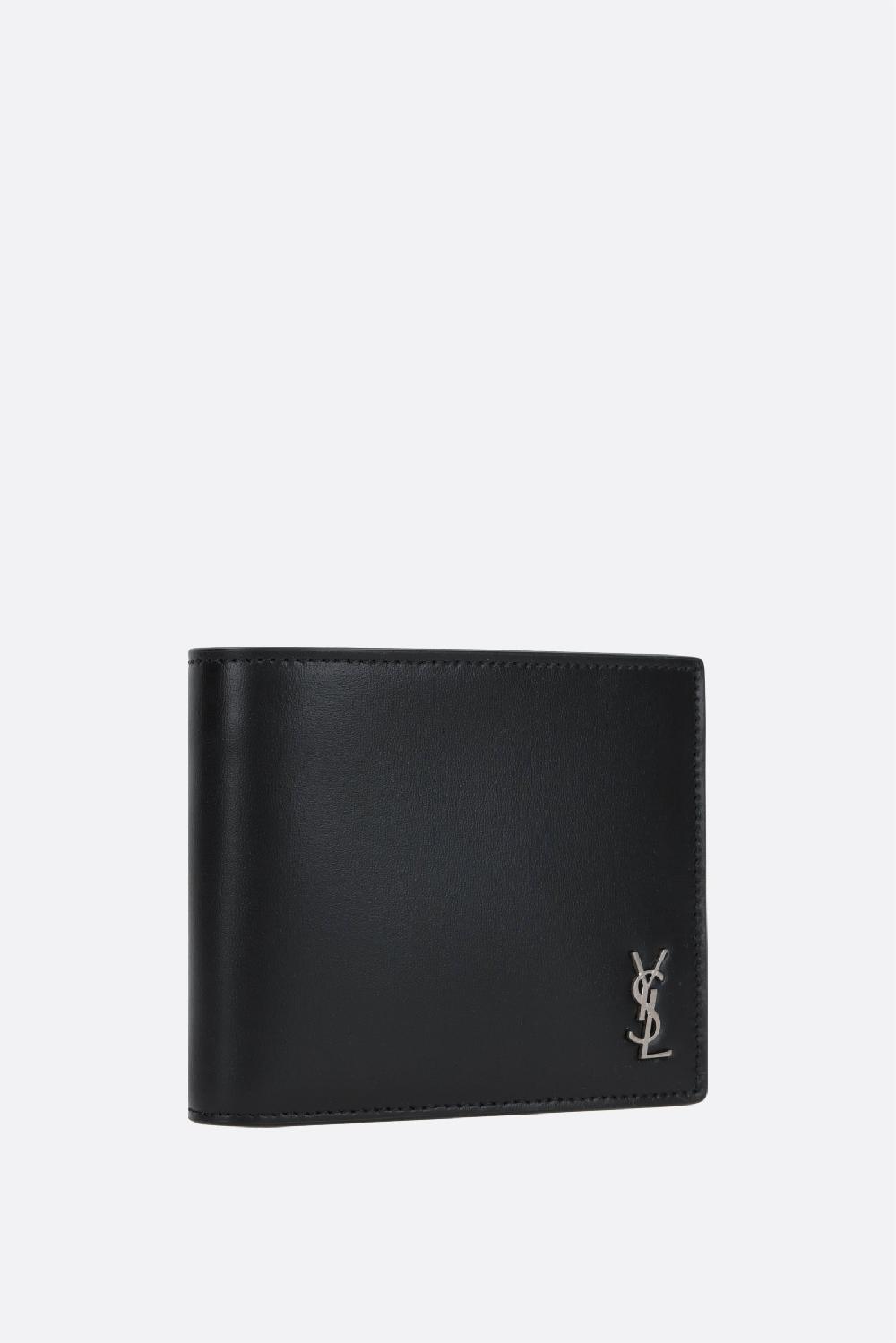 SAINT LAURENT portafogli billfold Tiny Cassandre small in pelle opaca Fornitura limitata