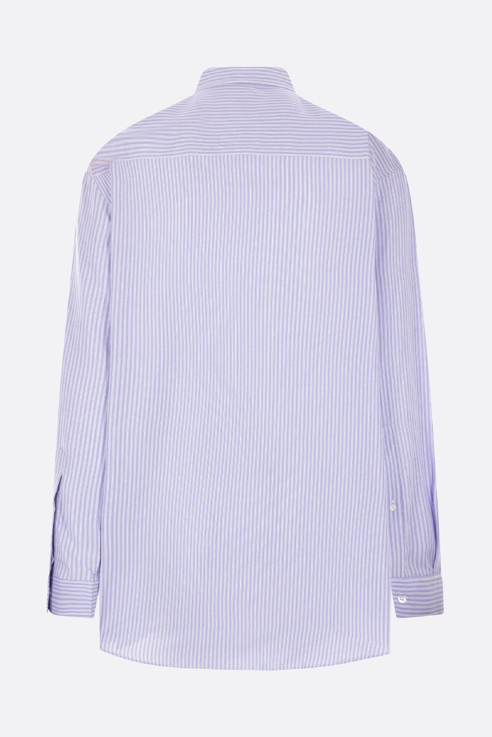 BALENCIAGA camicia oversize Fluida in popeline a righe Shopping online