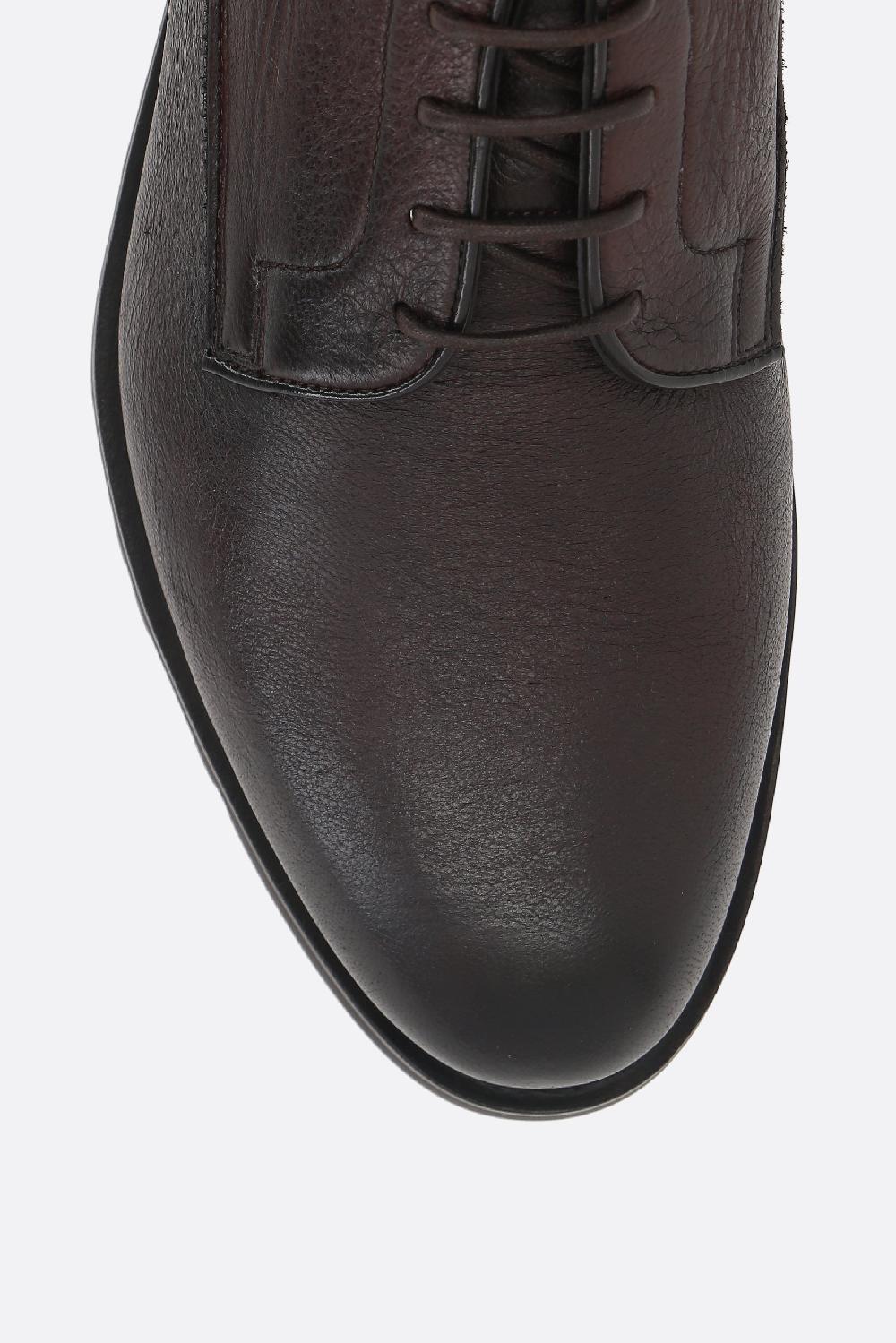 SANTONI stivaletto stringato Logan in pelle martellata Offerta esclusiva