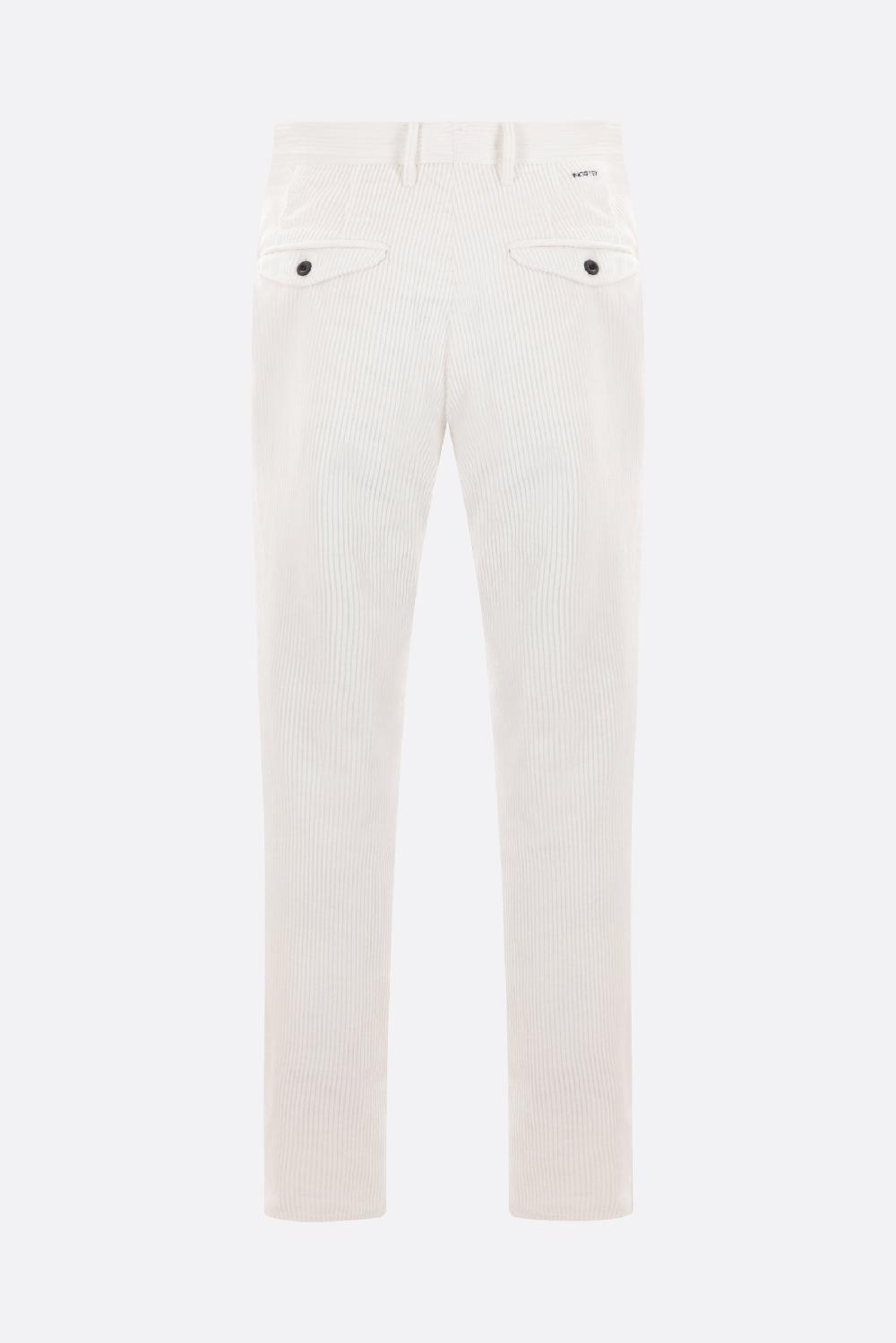 INCOTEX pantalone tapered-fit in velluto a coste Sconti VIP