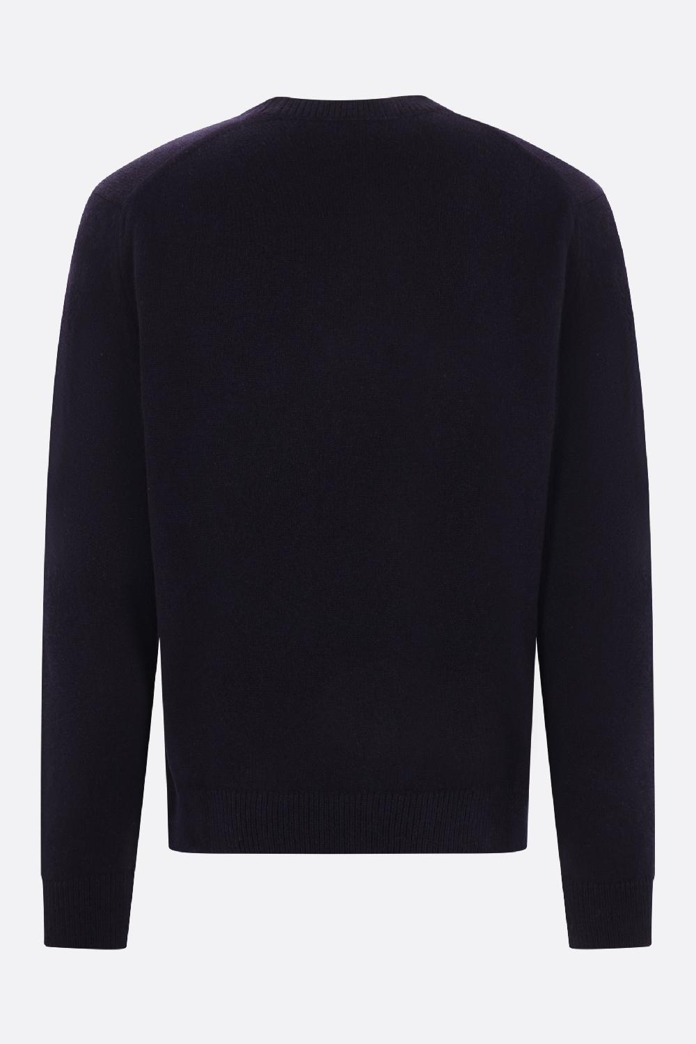 MAISON KITSUNÉ pullover in lana patch Bold Fox Head Prezzo basso