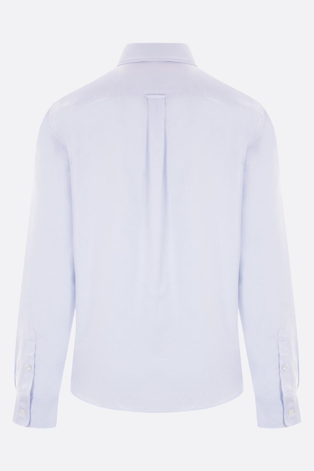 MAISON KITSUNÉ camicia in Oxford patch logo Mini Fox Head Rilascio limitato