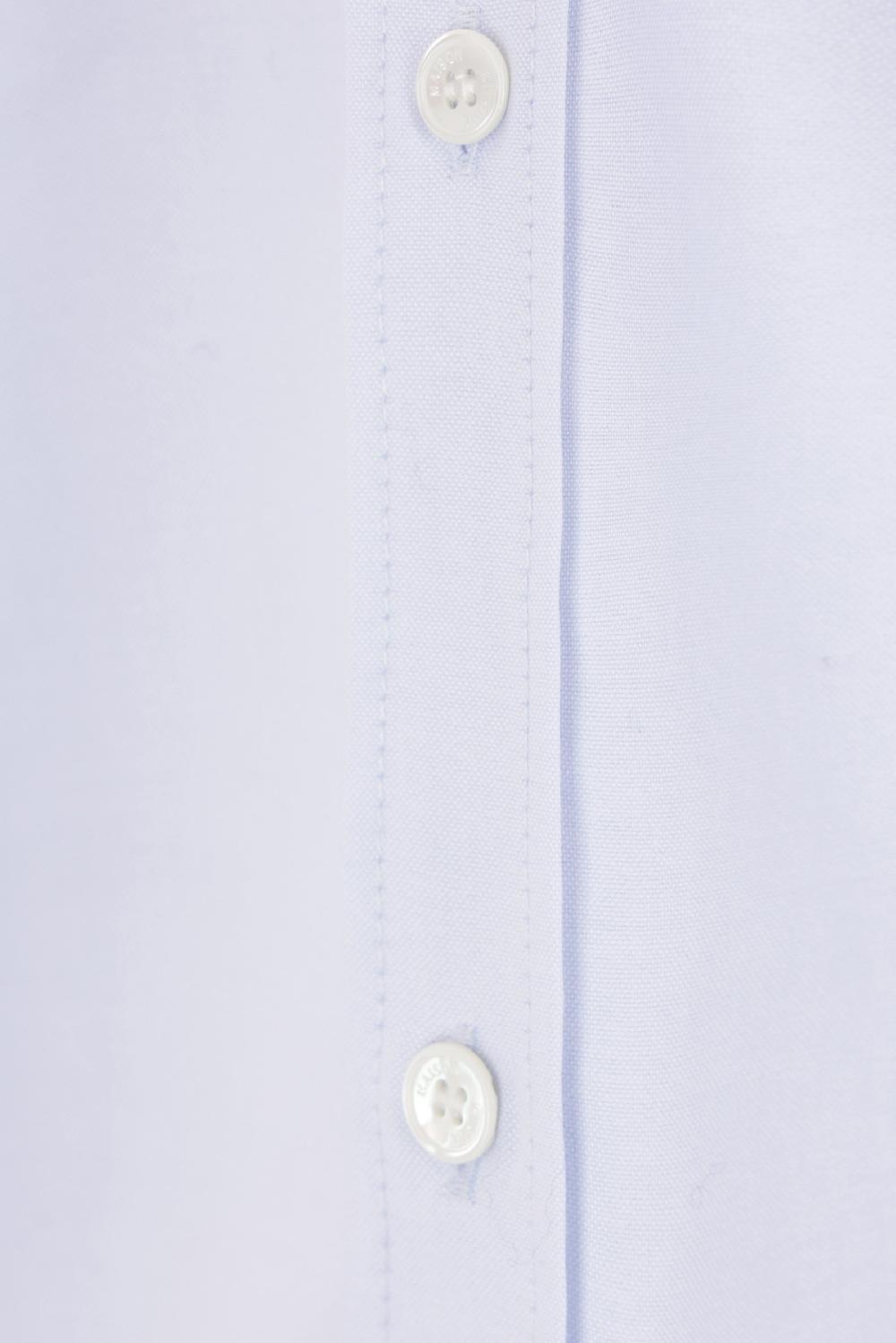 MAISON KITSUNÉ camicia in Oxford patch logo Mini Fox Head Rilascio limitato