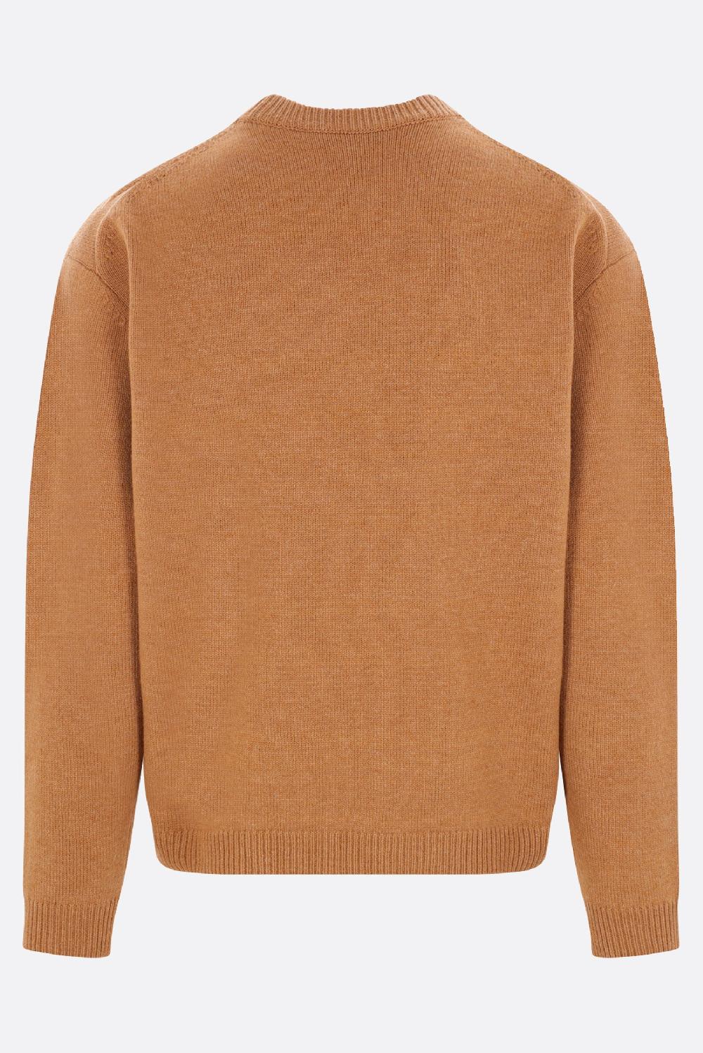 MAISON KITSUNÉ pullover in lana intarsio Fox Head Ultimi tre giorni