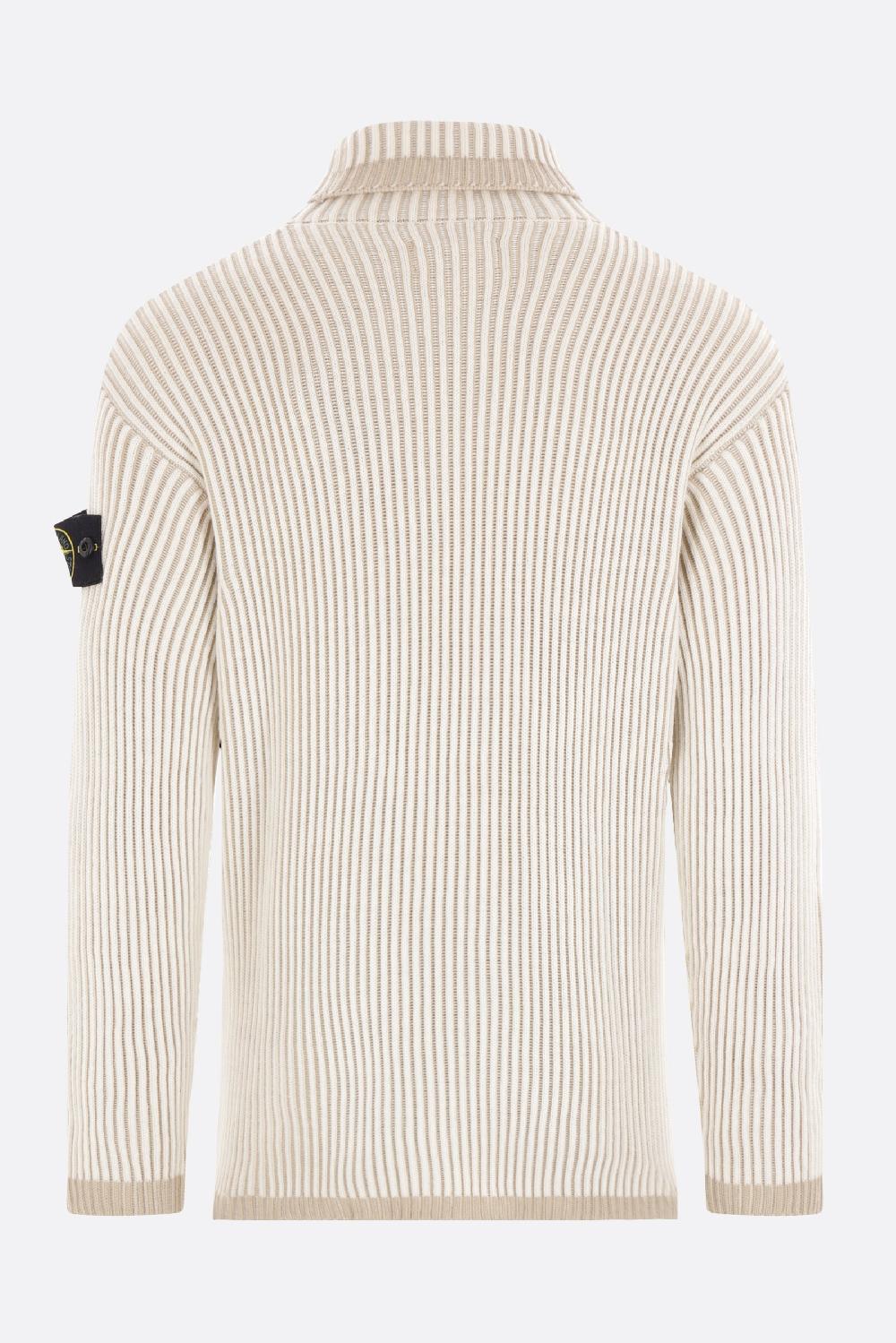 STONE ISLAND dolcevita in lana a coste Latest stili