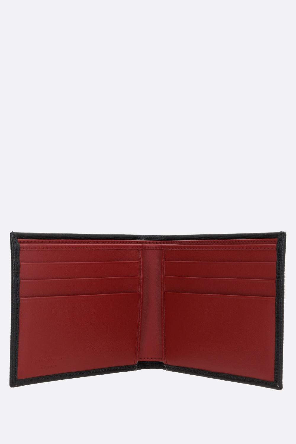 FERRAGAMO portafogli billfold Gancini in pelle texturizzata Ultimi due giorni