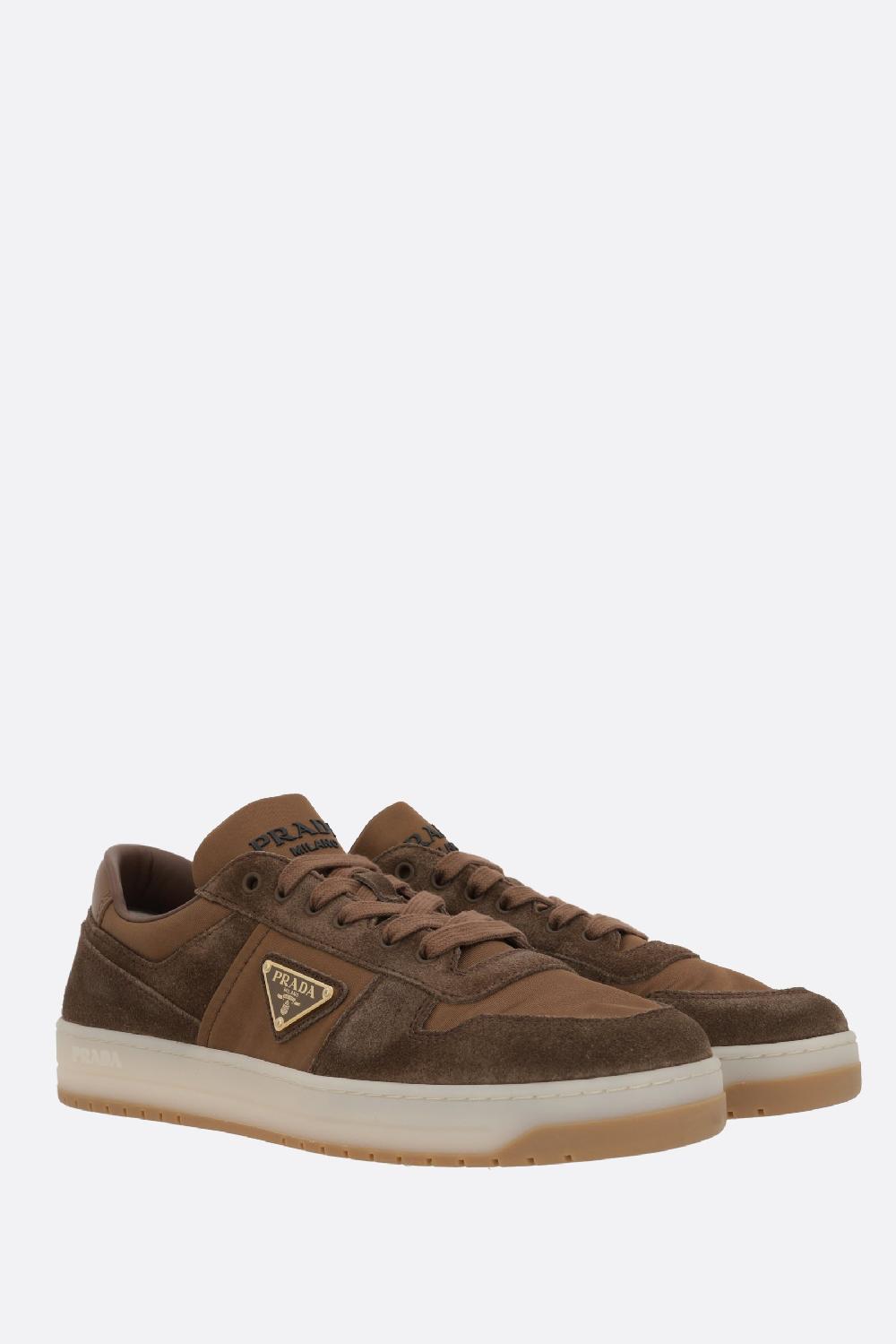 PRADA sneaker Downtown in suede e nylon Only for today