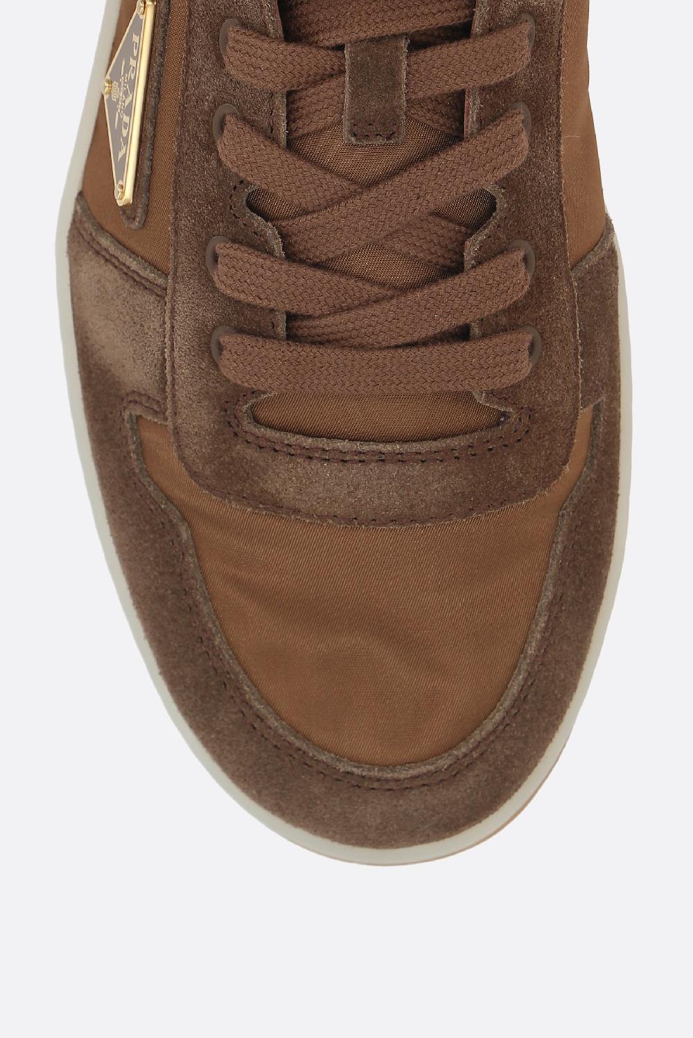 PRADA sneaker Downtown in suede e nylon Only for today