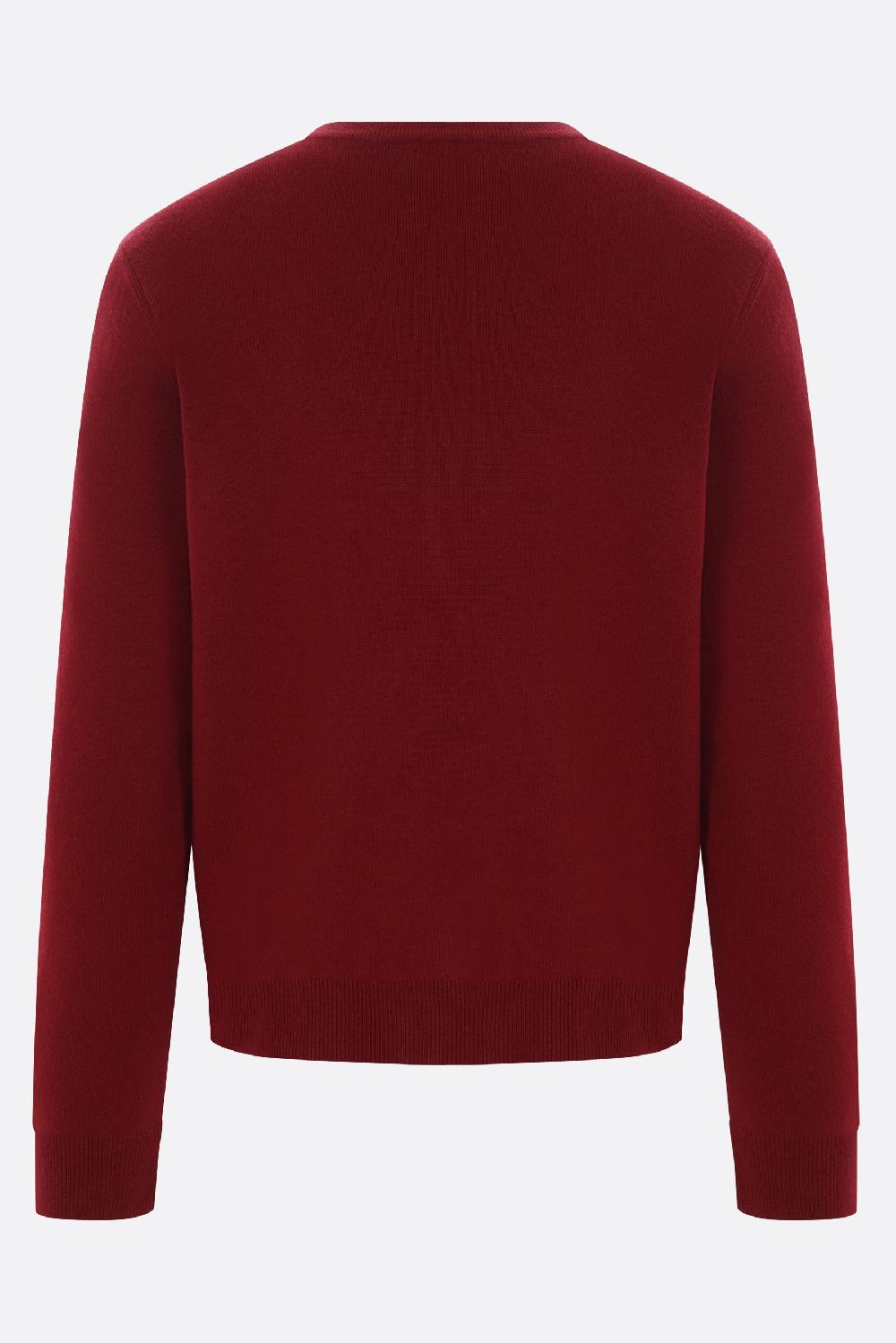 GUCCI pullover in lana e cashmere con logo Fino al 55% di sconto