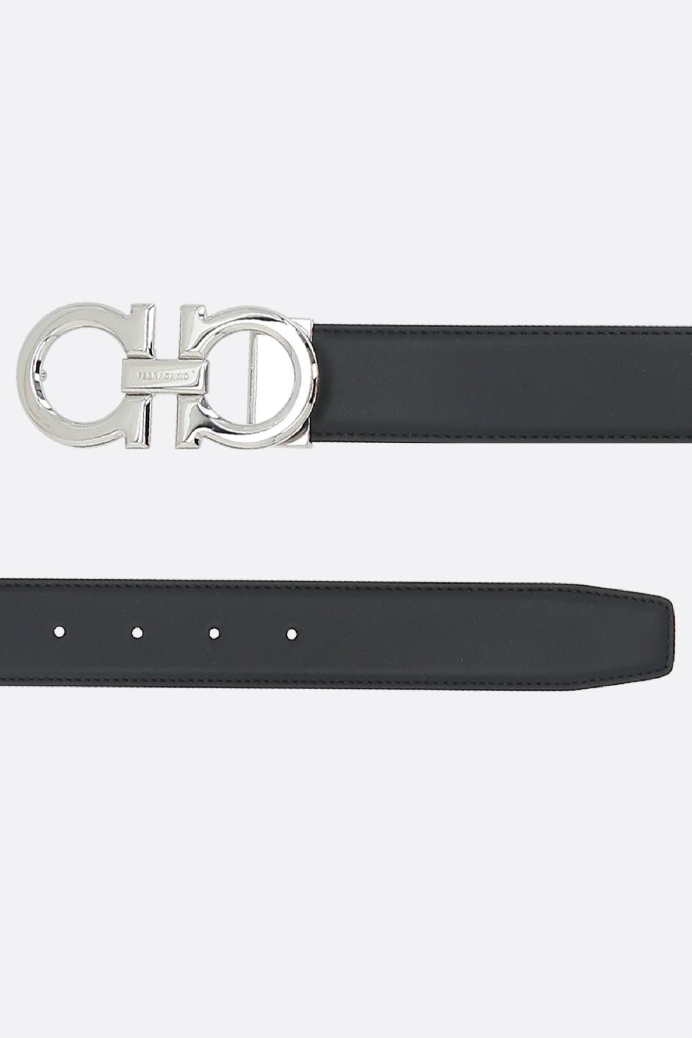 FERRAGAMO cintura reversibile Gancini in pelle liscia Enormi sconti