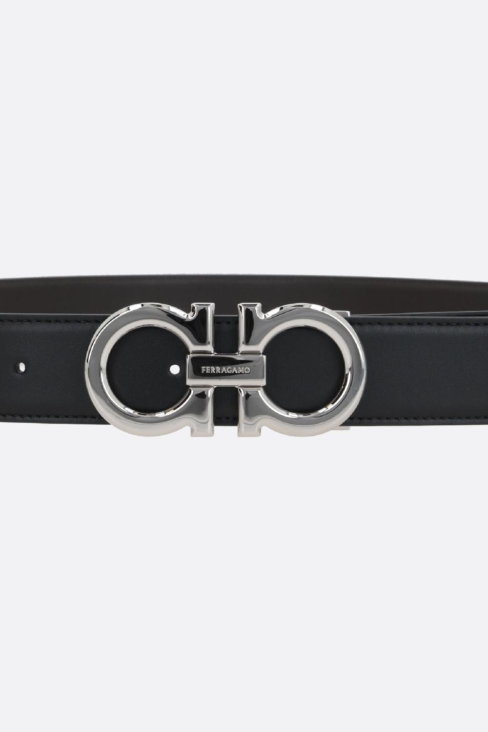 FERRAGAMO cintura reversibile Gancini in pelle liscia Enormi sconti
