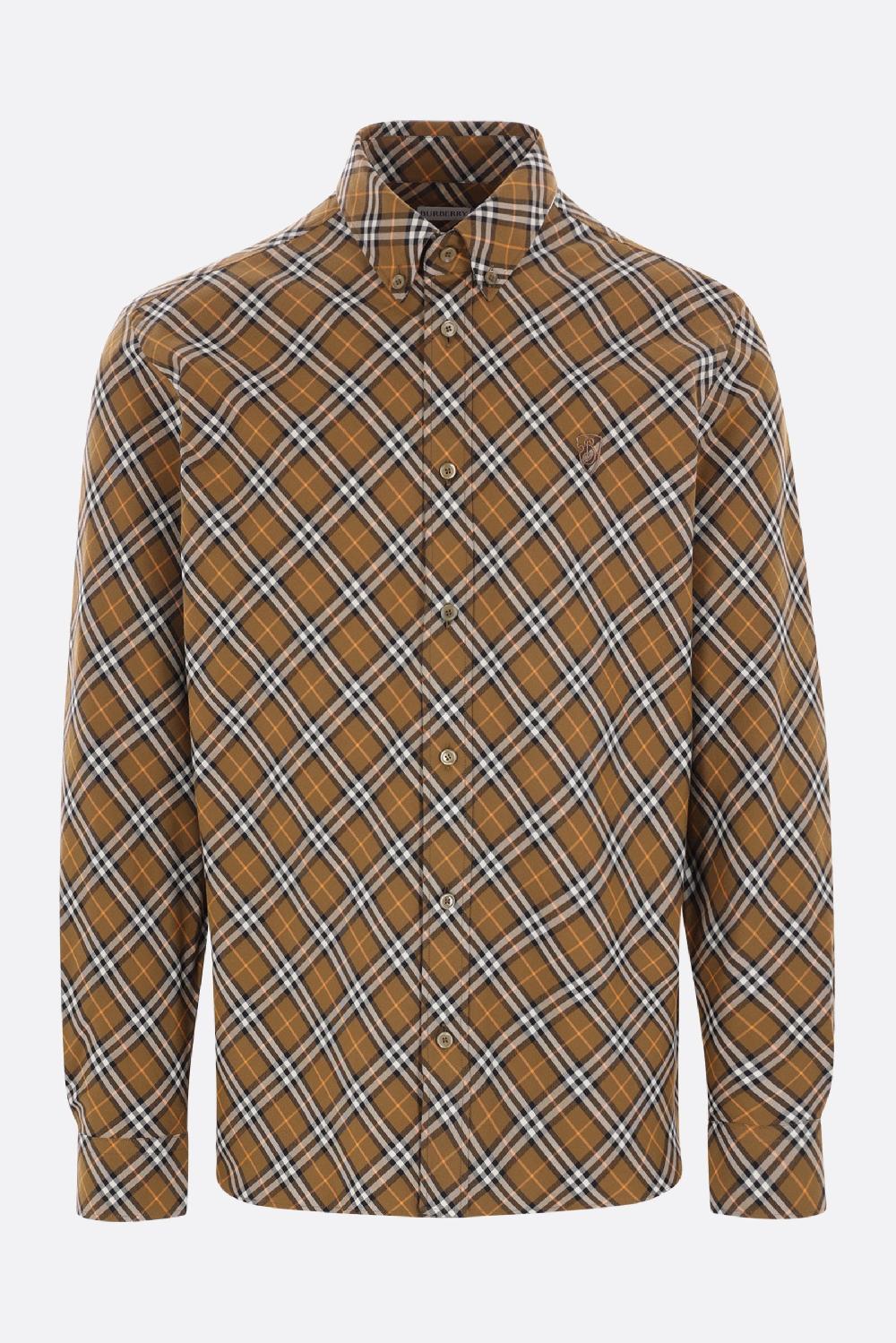 BURBERRY camicia in cotone Check