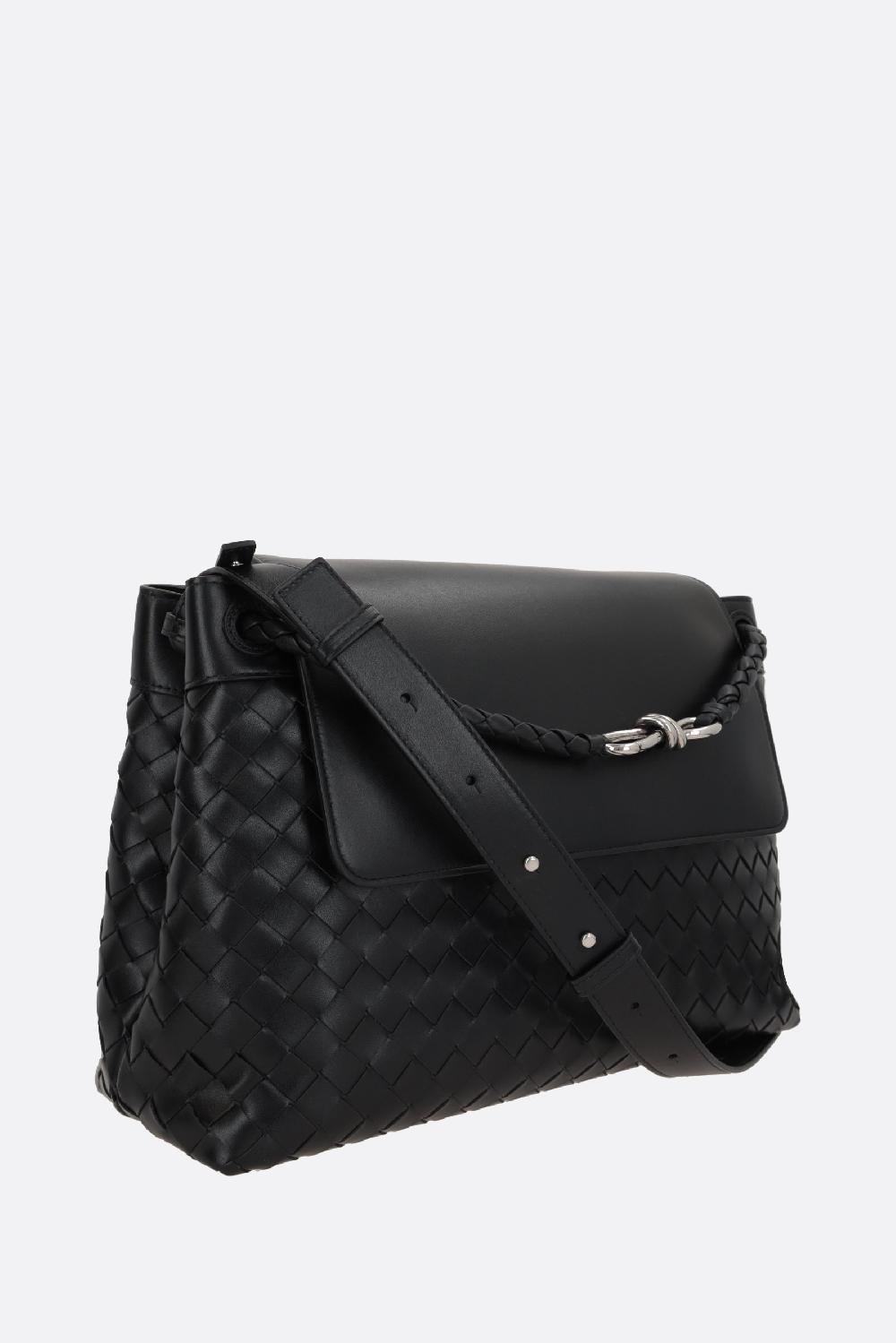 BOTTEGA VENETA borsa messenger Andiamo media in Intrecciato 15 Limitato a 3 giorni