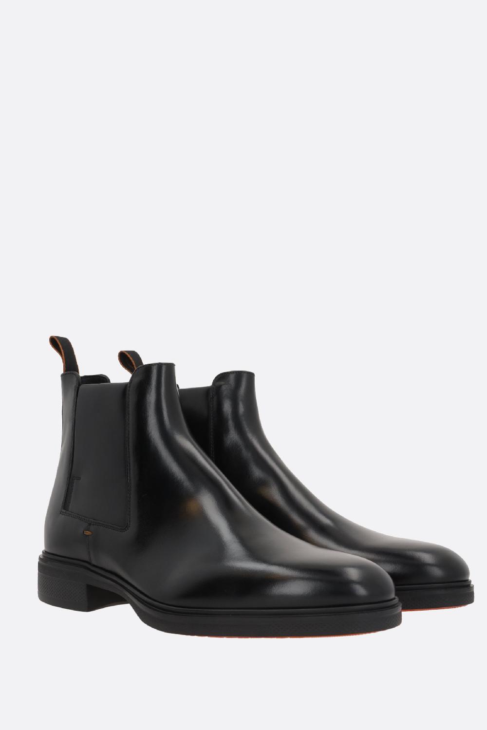 SANTONI stivaletto Easy in pelle lucida Sconti questo mese