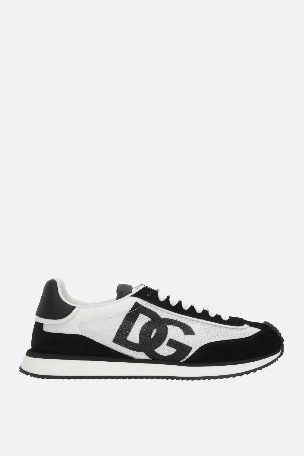 DOLCE & GABBANA sneaker Dragon in rete e suede