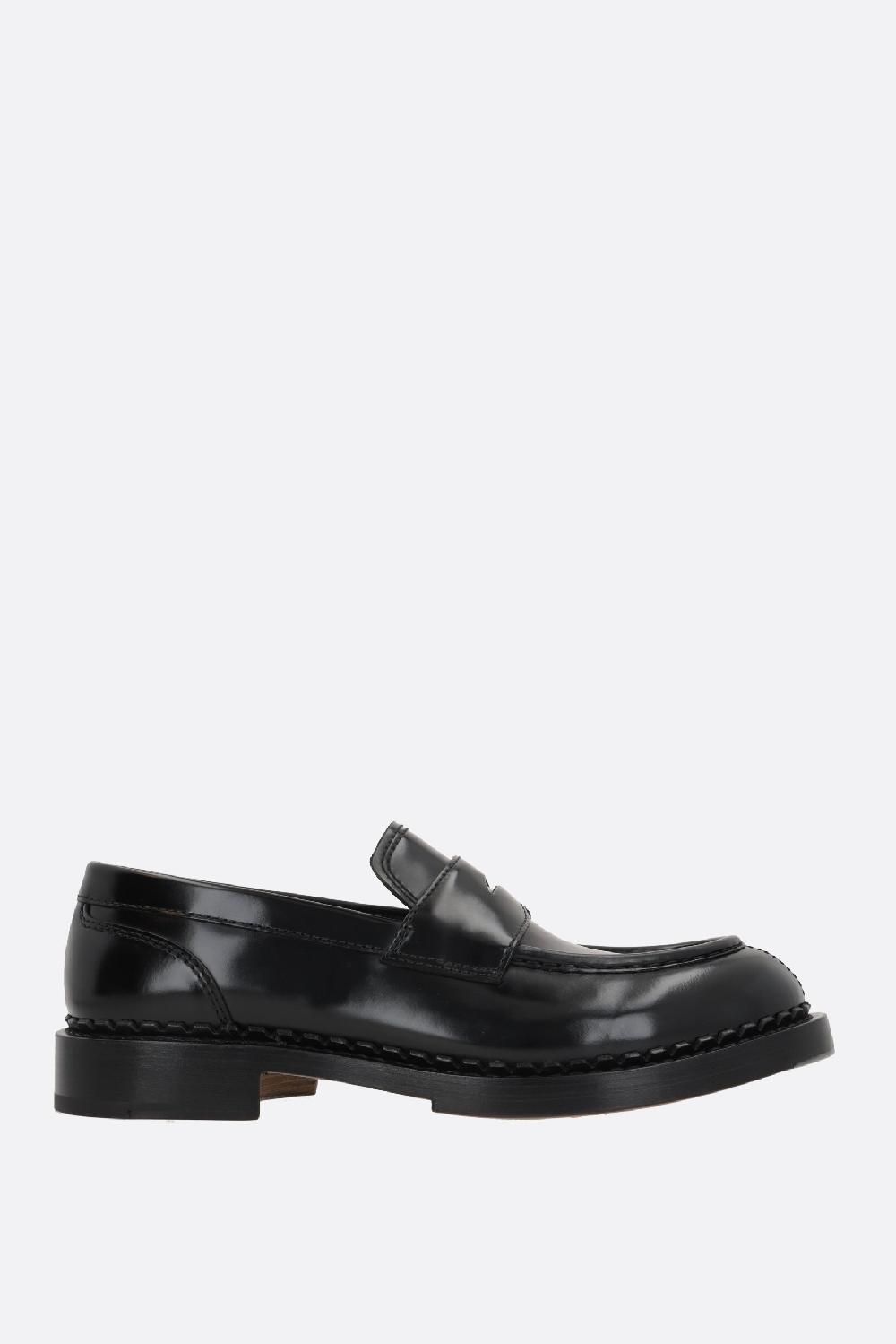 SANTONI X 10 CORSO COMO mocassino in pelle lucida