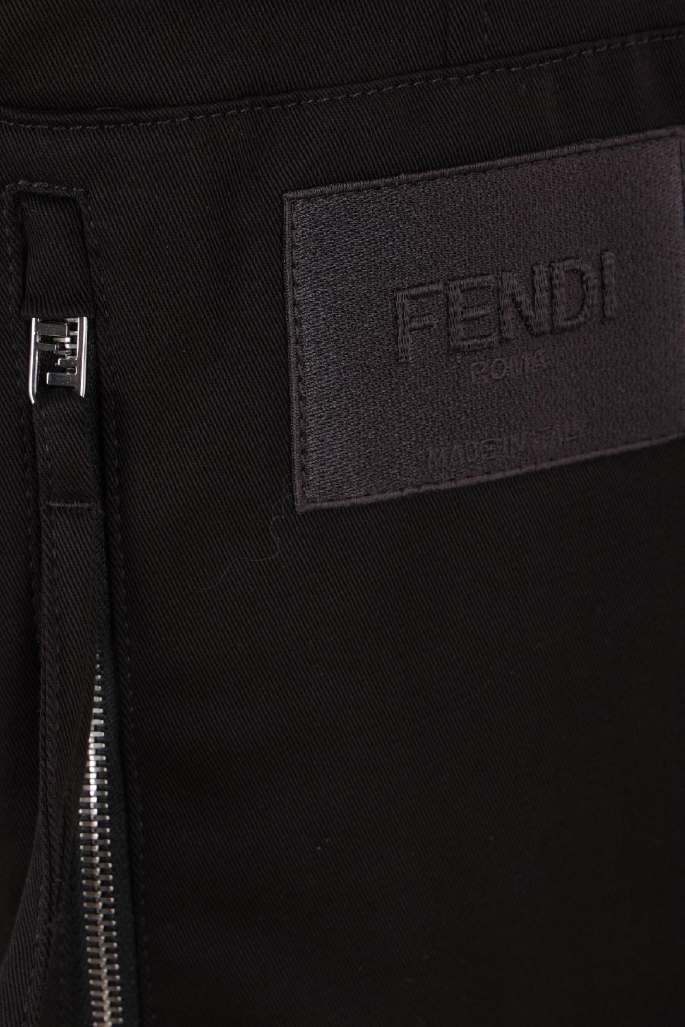 FENDI pantalone cargo in gabardine Pezzi Unici