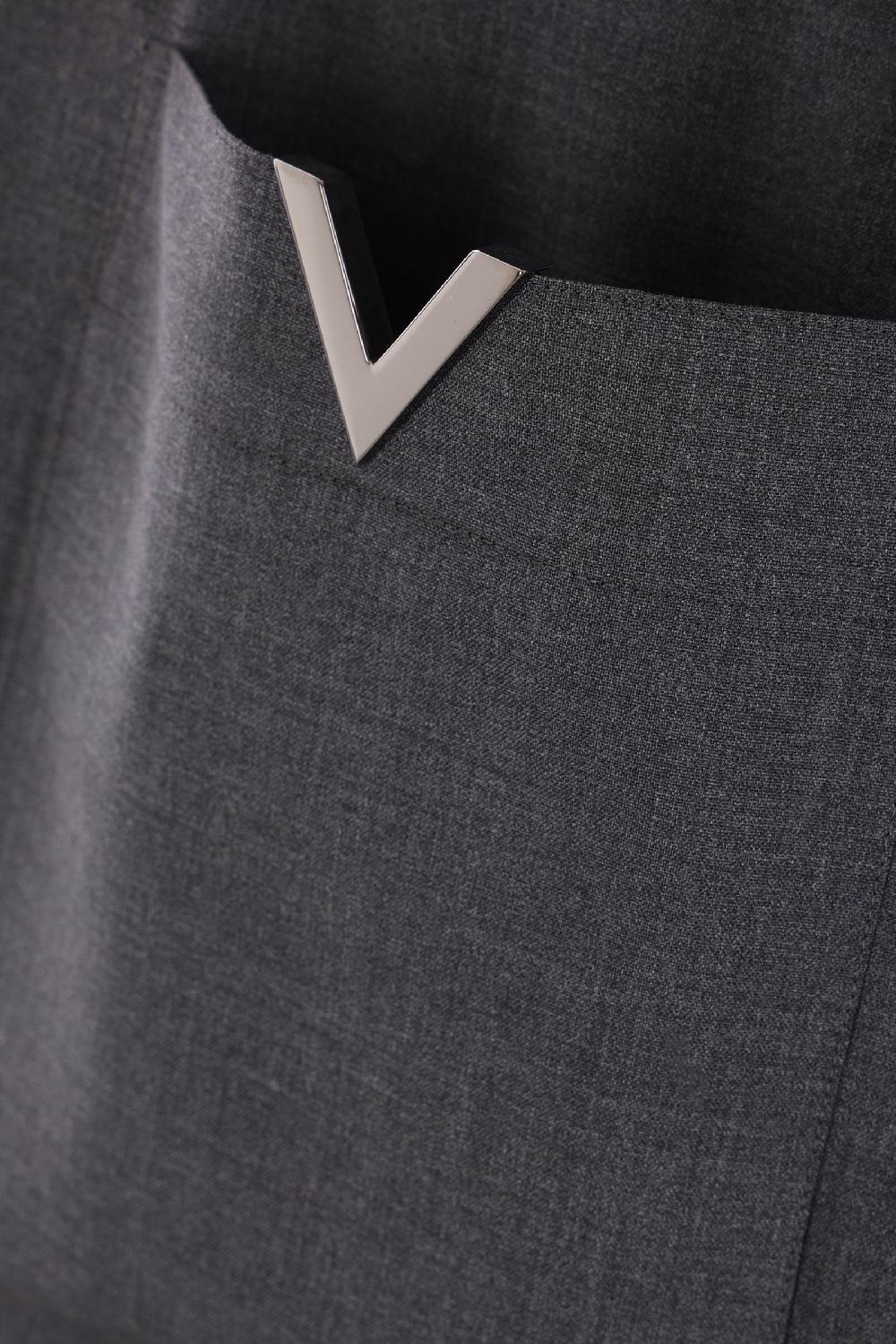 VALENTINO GARAVANI camicia in lana con V Detail Fino Al -60%