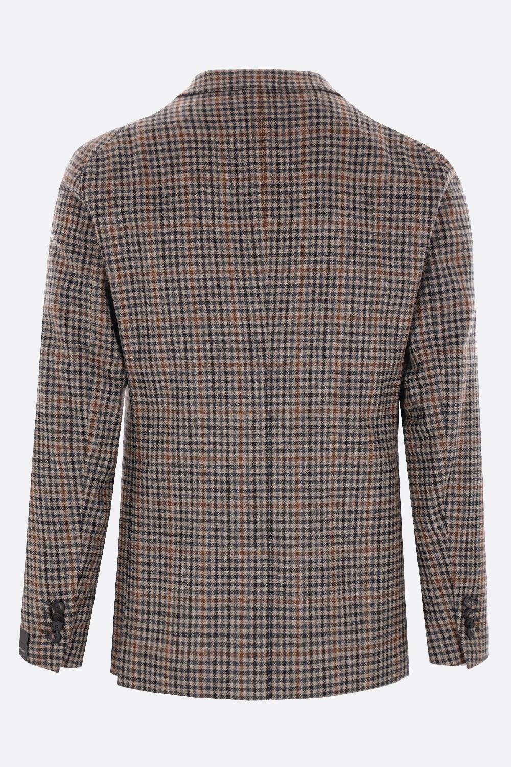 TAGLIATORE giacca monopetto in lana check Sconto