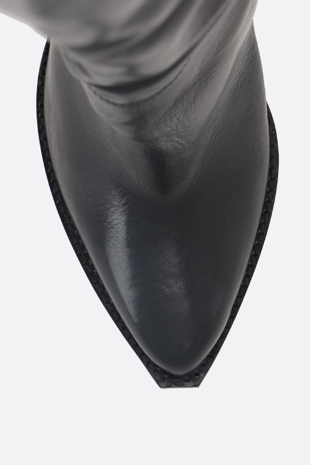 ISABEL MARANT stivale cuissard Lalex in pelle liscia Offerta