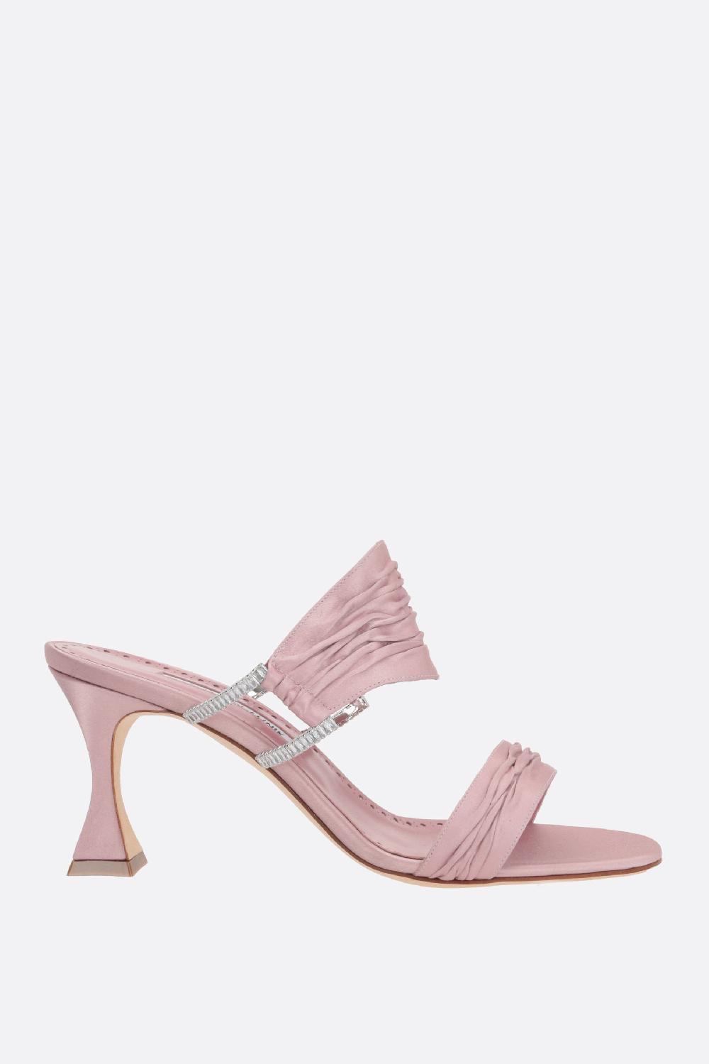 MANOLO BLAHNIK sandalo mule Chinap in raso