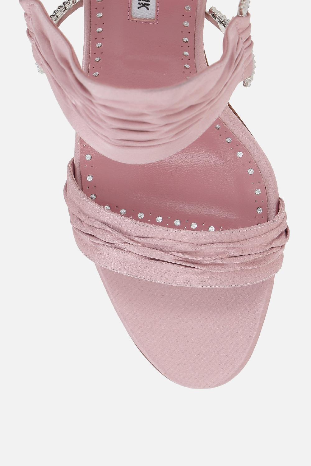 MANOLO BLAHNIK sandalo mule Chinap in raso Offerte