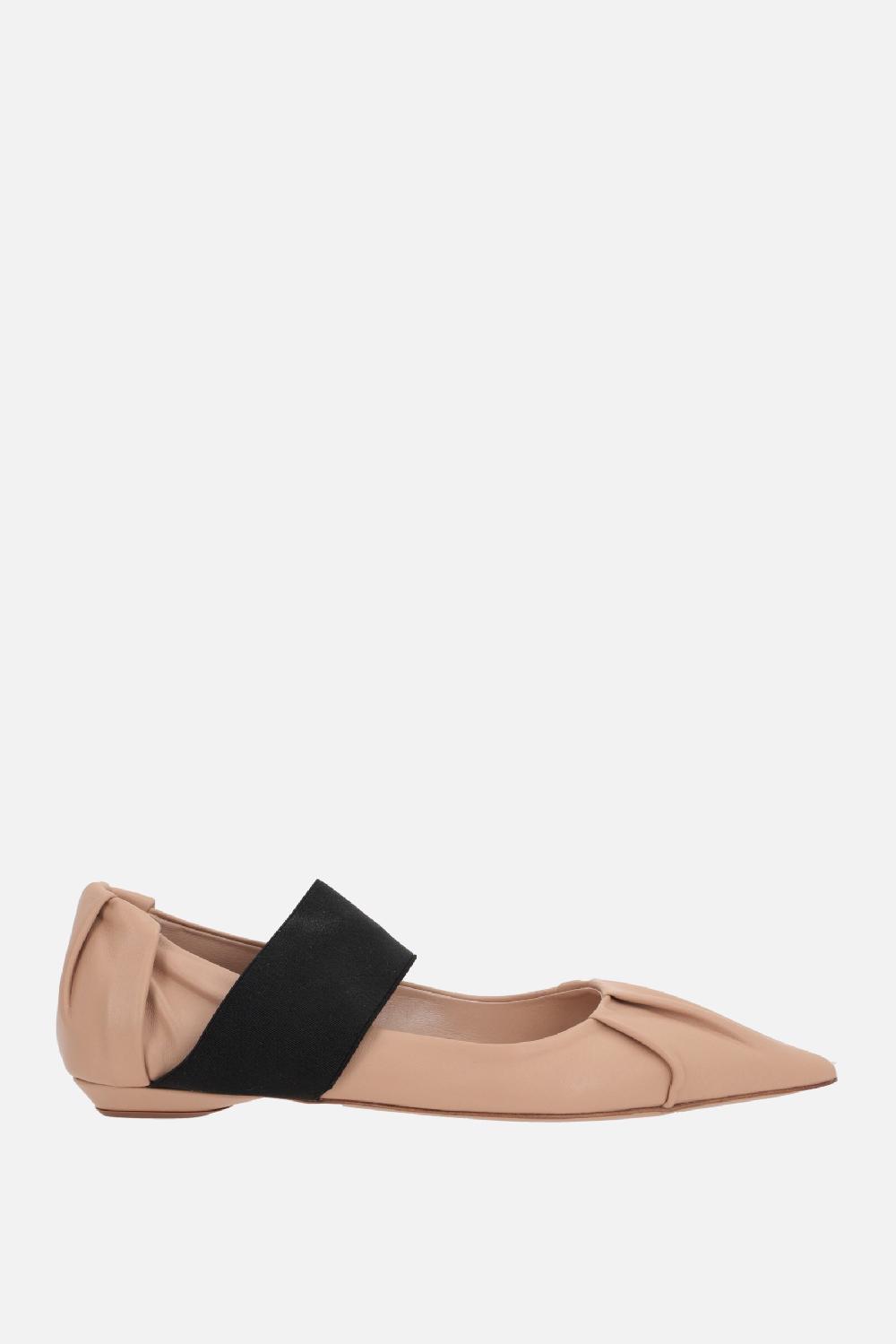 BRUNO FRISONI ballerina Draped in pelle lucida Moda