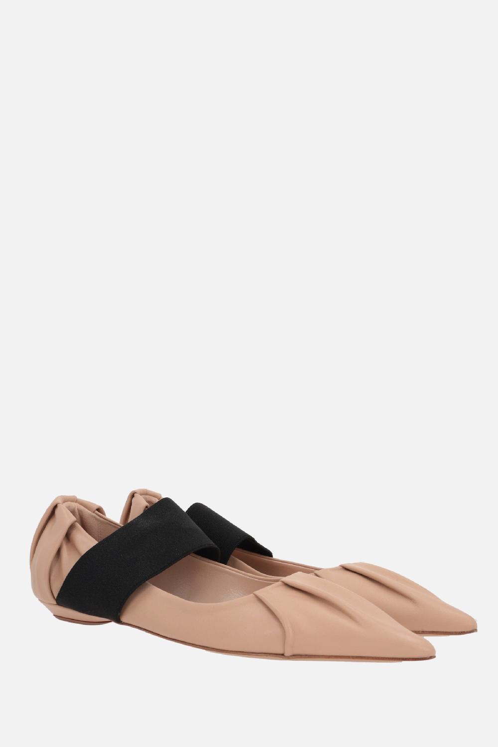 BRUNO FRISONI ballerina Draped in pelle lucida Moda
