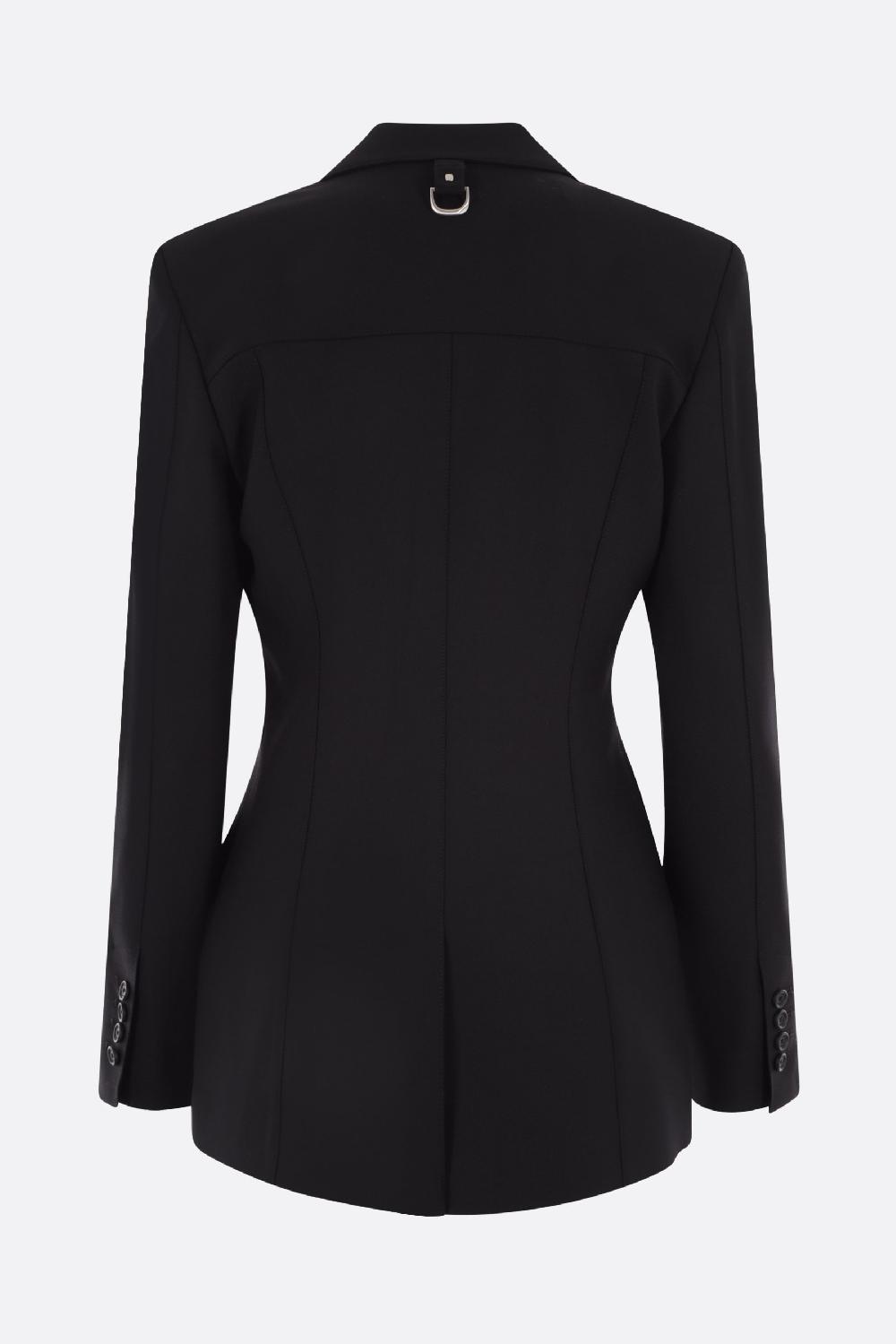 OFF WHITE giacca cargo monopetto in misto lana Negozio online di fabbrica