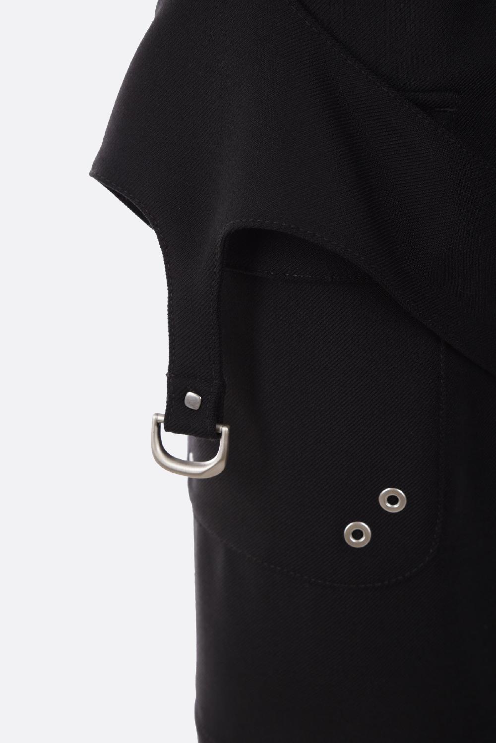 OFF WHITE pantalone cargo in misto lana Comprare a buon mercato