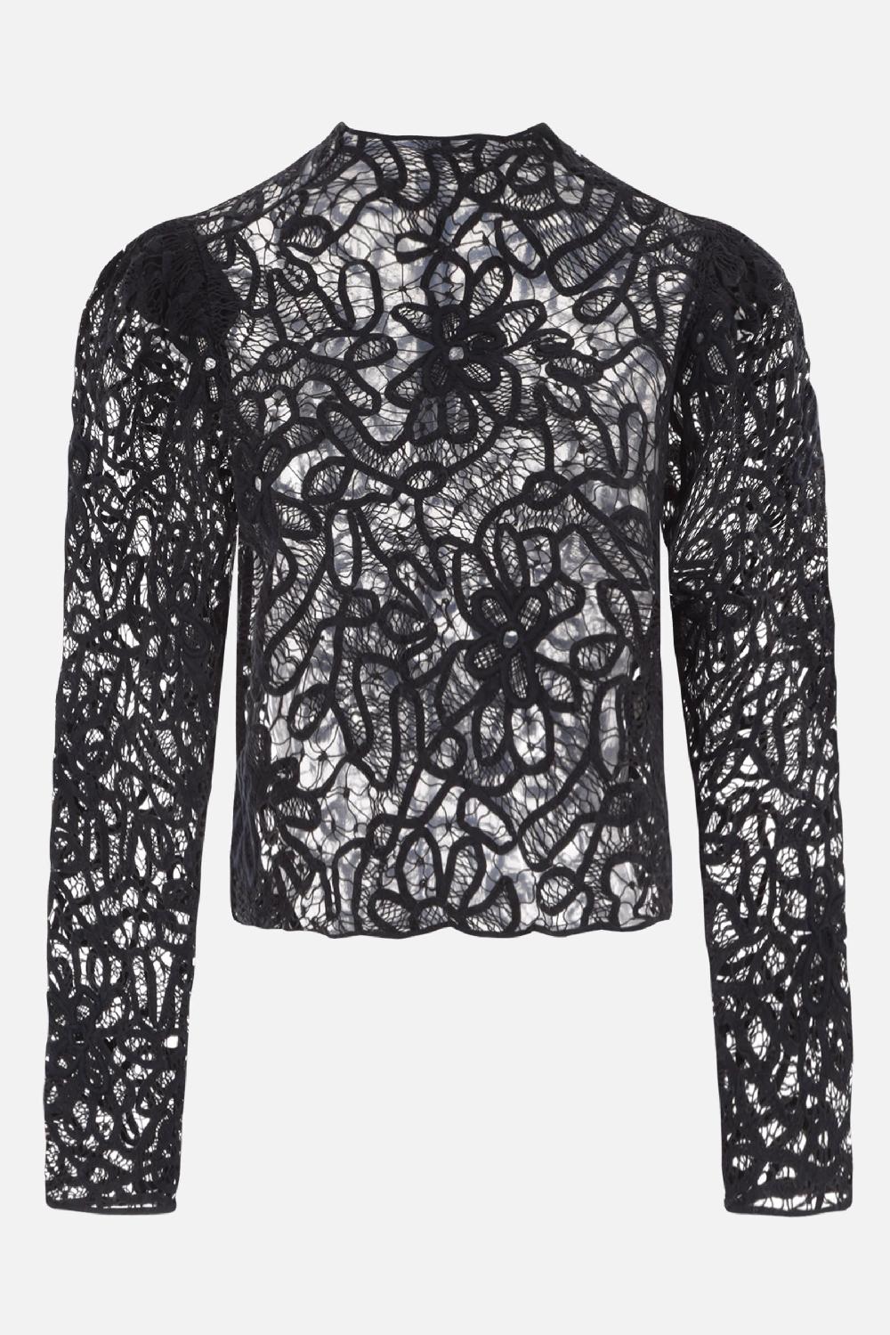 ISABEL MARANT top cropped Neline in pizzo