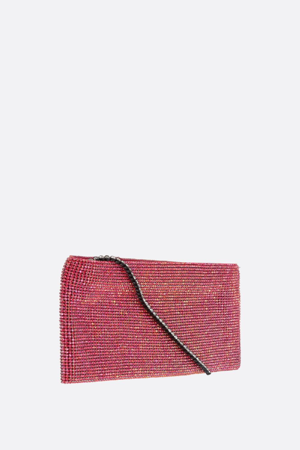 BENEDETTA BRUZZICHES borsa a spalla Your Best Friend La Petite in maglia metallica con cristalli Offerta San Valentino