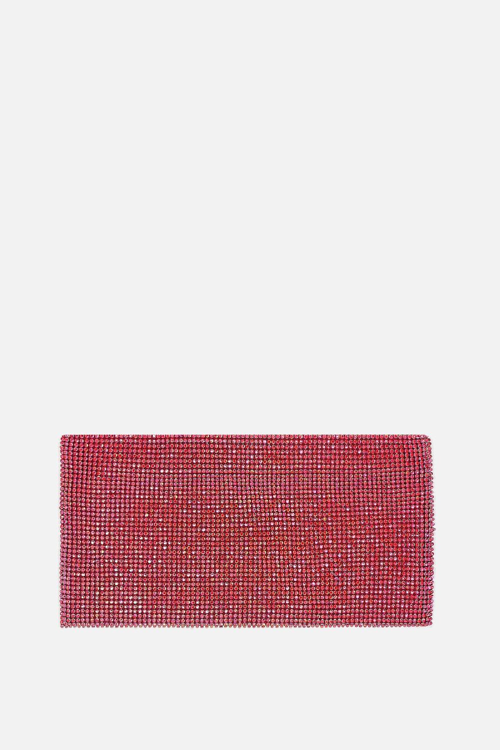 BENEDETTA BRUZZICHES borsa a spalla Your Best Friend La Petite in maglia metallica con cristalli Offerta San Valentino