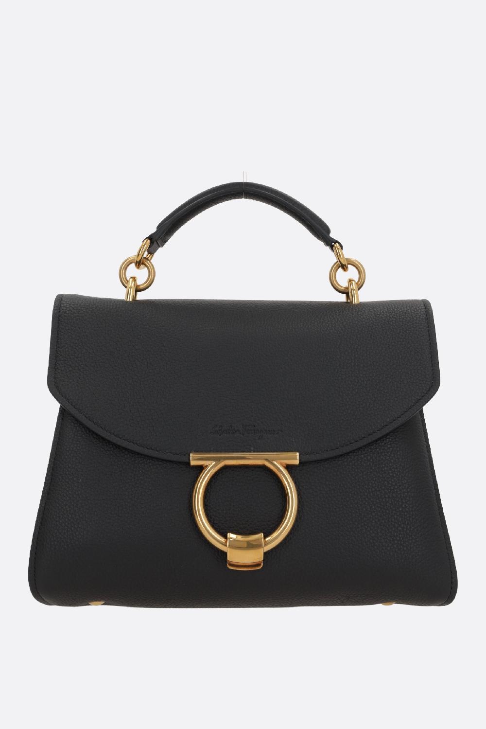 FERRAGAMO borsa a mano Margot in pelle martellata