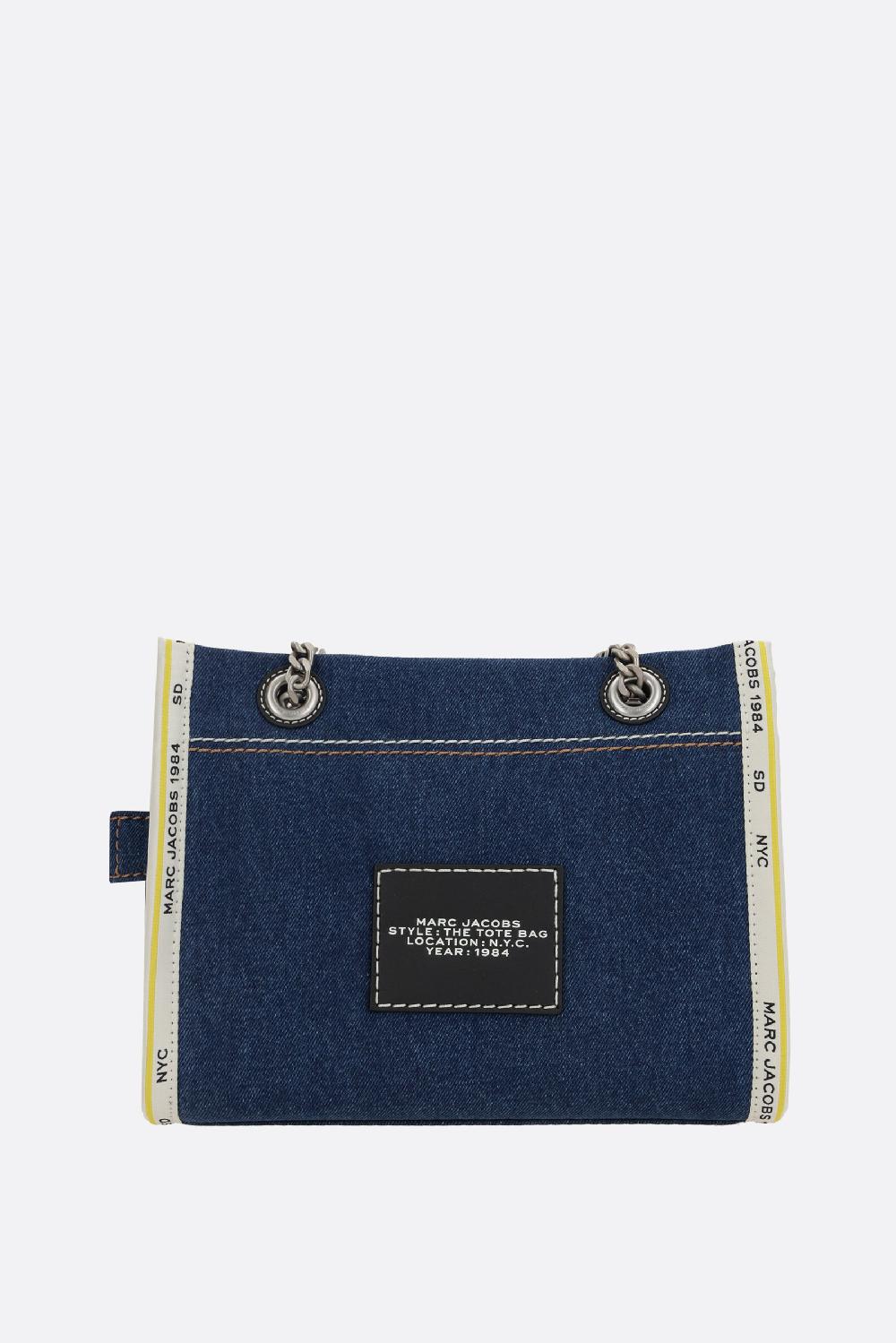 MARC JACOBS borsa The Denim Chain Small Tote Offerte stagionali