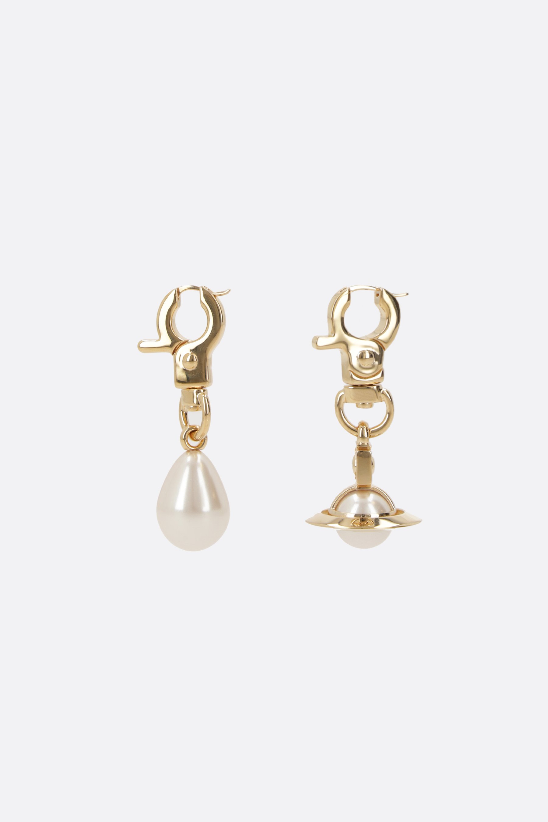 VIVIENNE WESTWOOD orecchini Claude in ottone Enormi risparmi