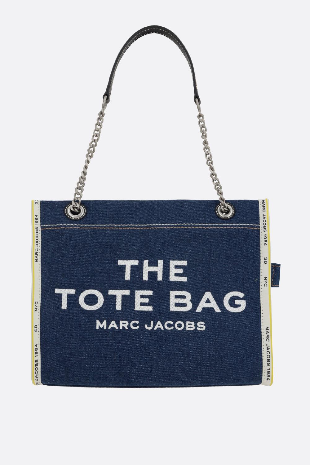 MARC JACOBS The Denim Chain Medium Tote bag Prezzo basso
