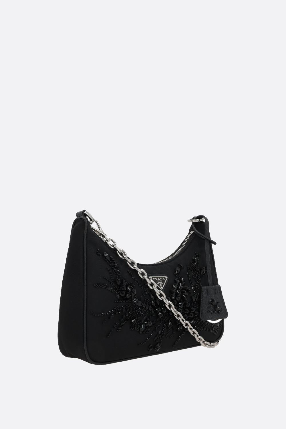 PRADA mini borsa Prada Re-Edition in Re-Nylon con ricamo Super Saving Price