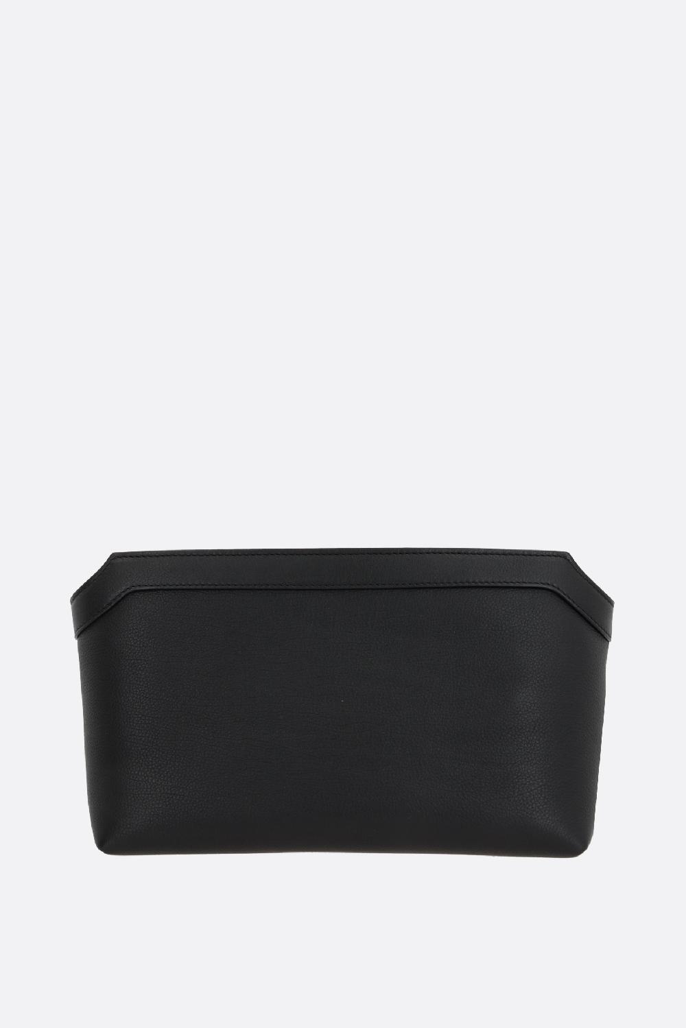 THE ROW pouch Terrasse in pelle martellata Rilascio limitato