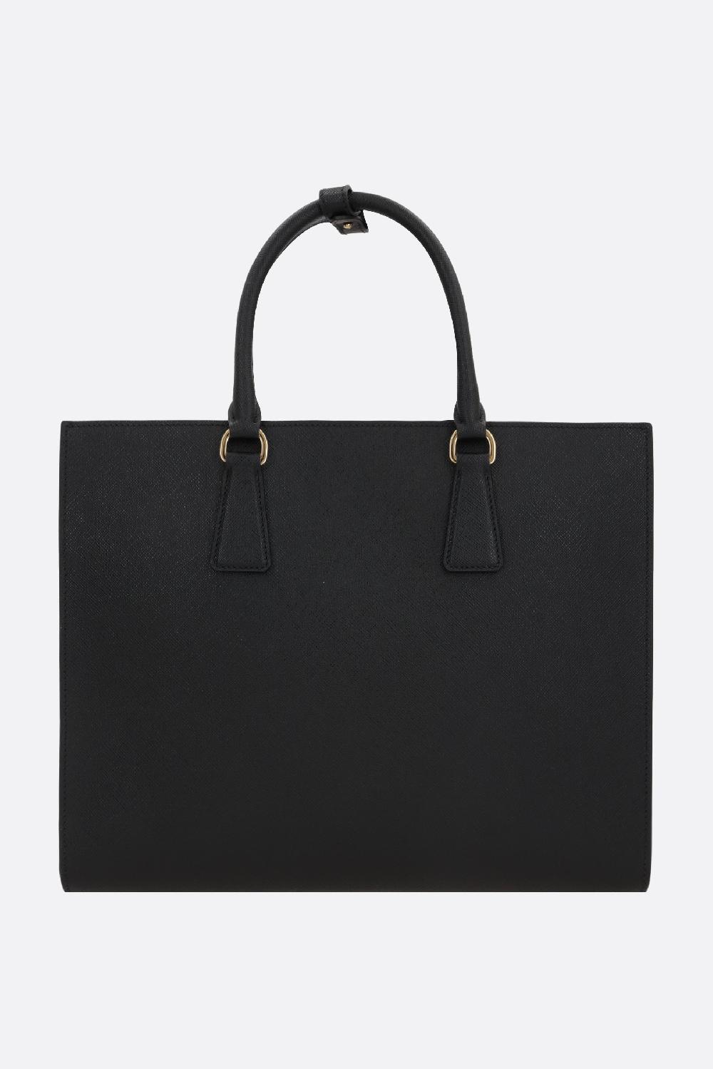 PRADA borsa tote media in pelle Saffiano Lux Latest stili