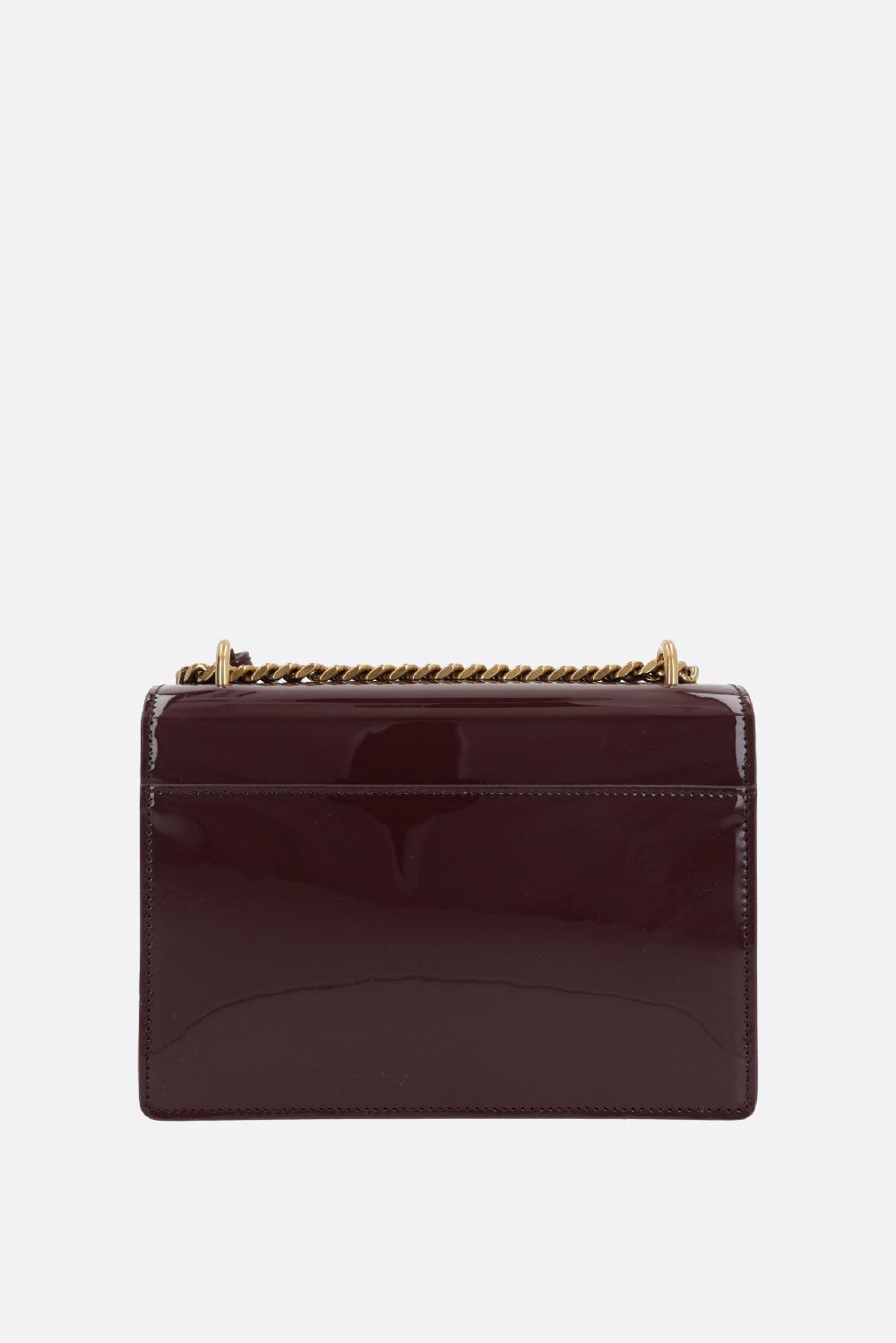 SAINT LAURENT borsa a spalla Sunset small in vernice Ultimi due giorni