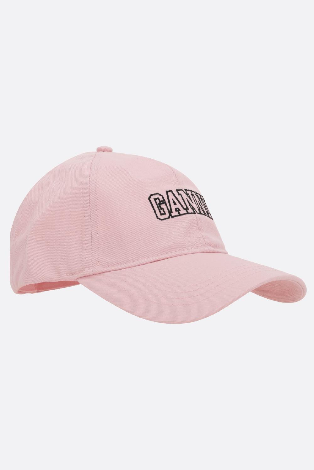 GANNI cappello baseball in gabardine ricamo logo Fino al 55% di sconto