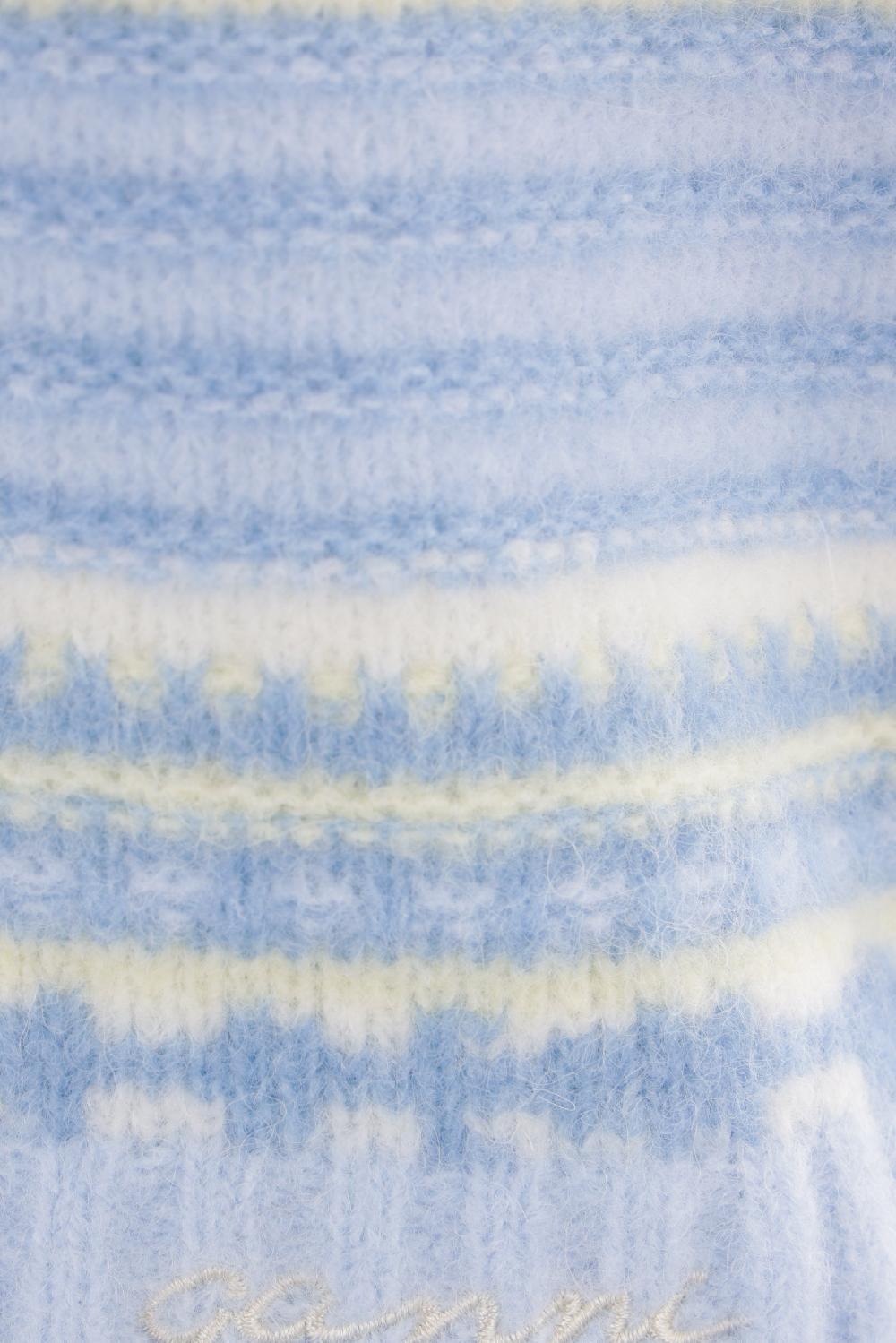 GANNI pullover smanicato in misto alpaca e lana 50% di sconto con spedizione gratuita