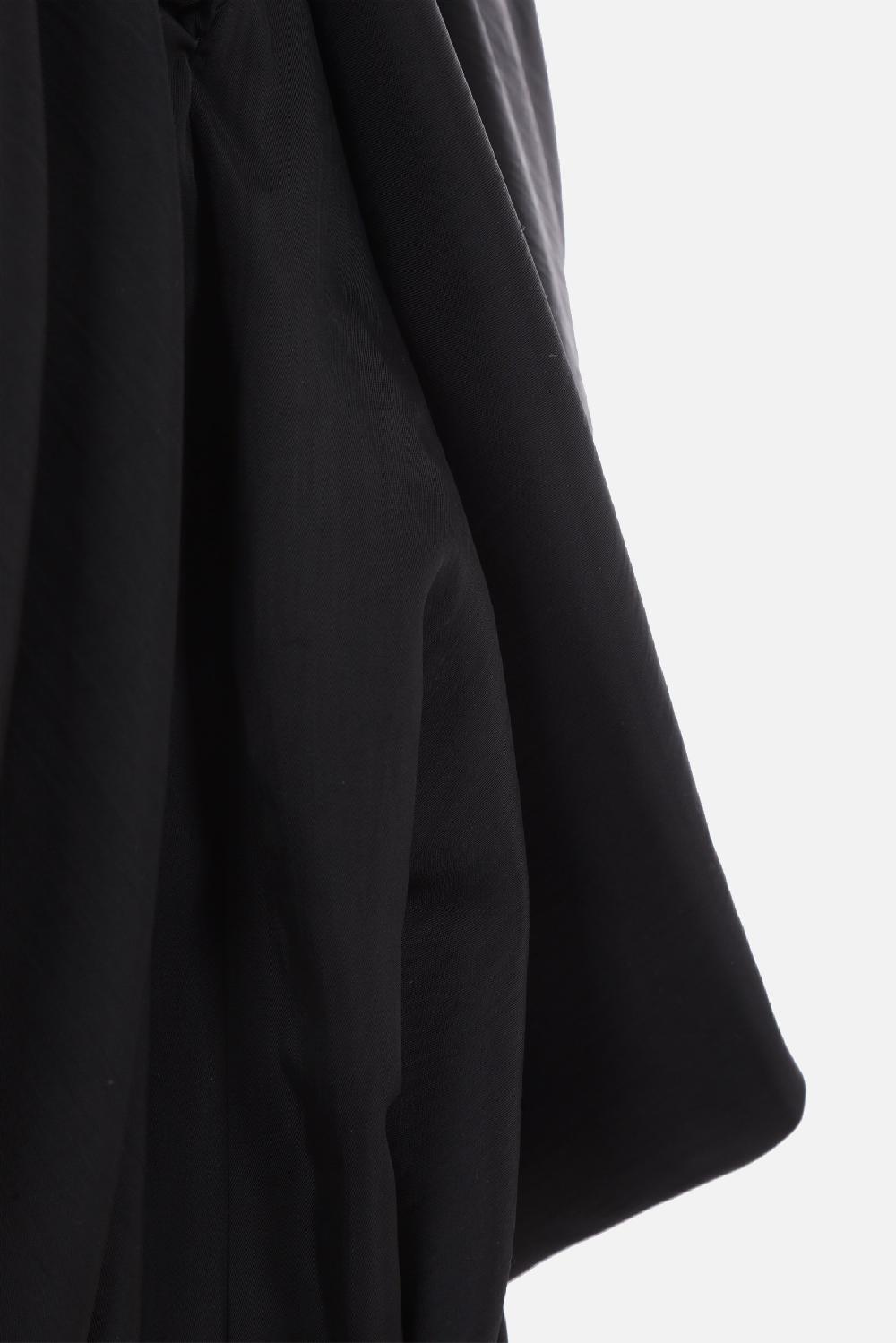 DEL CORE miniabito bustier in flat nylon froissé Black Friday Prezzi
