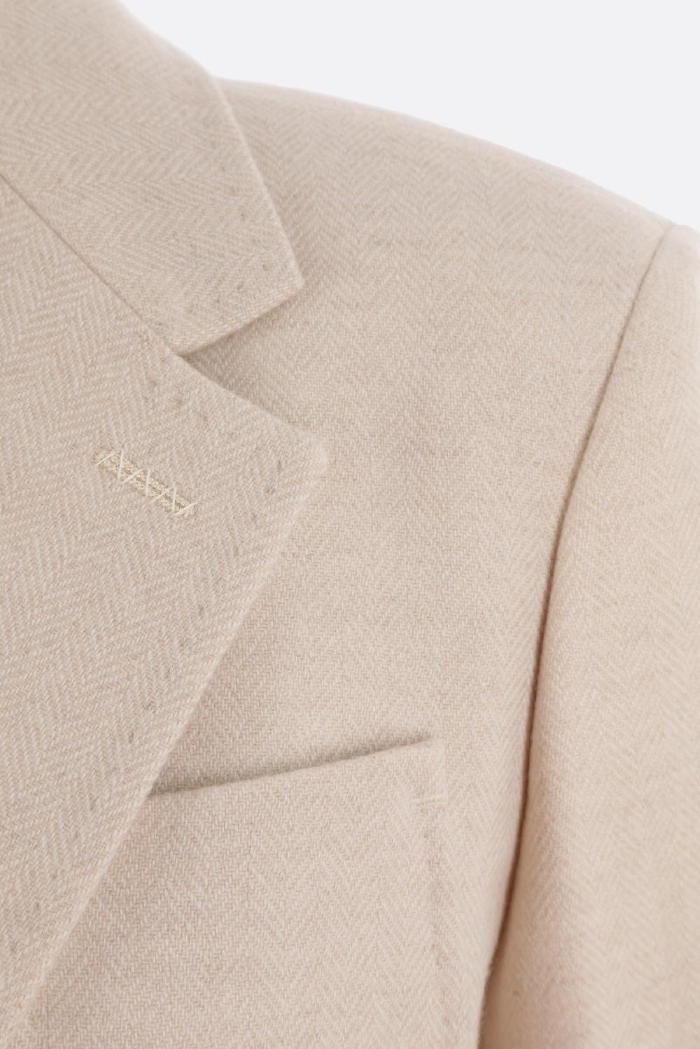 MAX MARA giacca monopetto Vitalba in cashmere spigato Nuovo