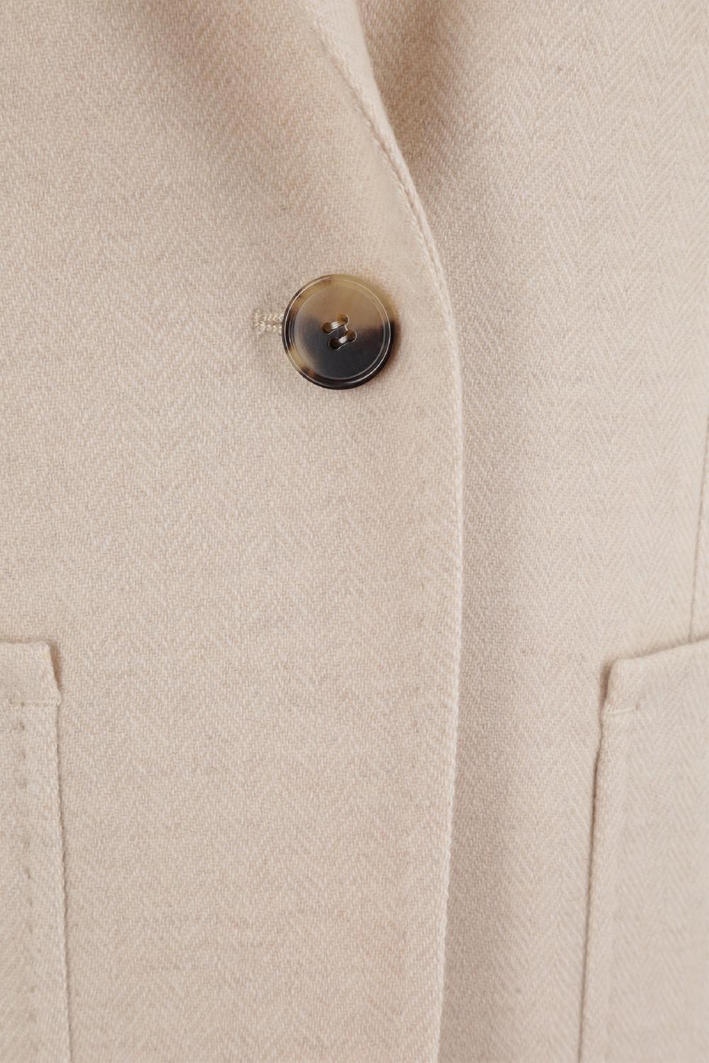 MAX MARA giacca monopetto Vitalba in cashmere spigato Nuovo