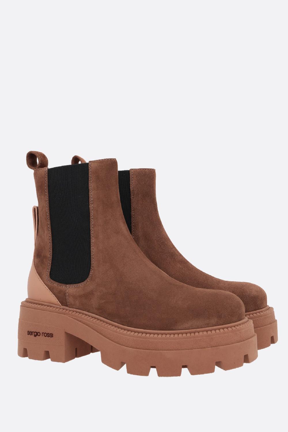 SERGIO ROSSI stivaletto chelsea sr Milla in suede Qualità