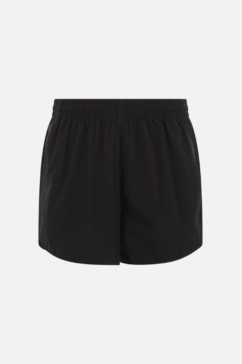 ALEXANDER WANG pantalone corto jogging in nylon stampa logo Puff Spedizione Gratuita