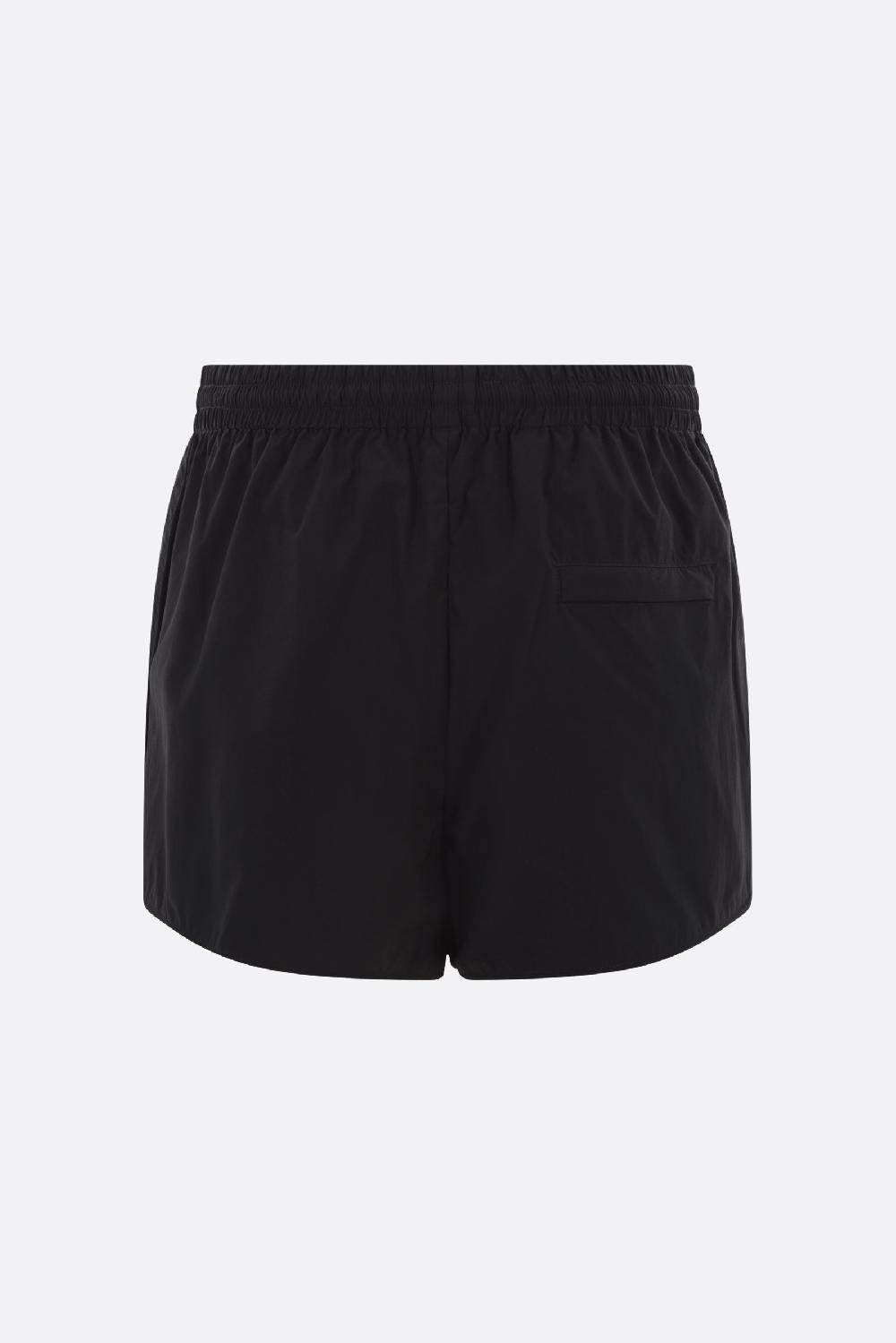ALEXANDER WANG pantalone corto jogging in nylon stampa logo Puff Spedizione Gratuita